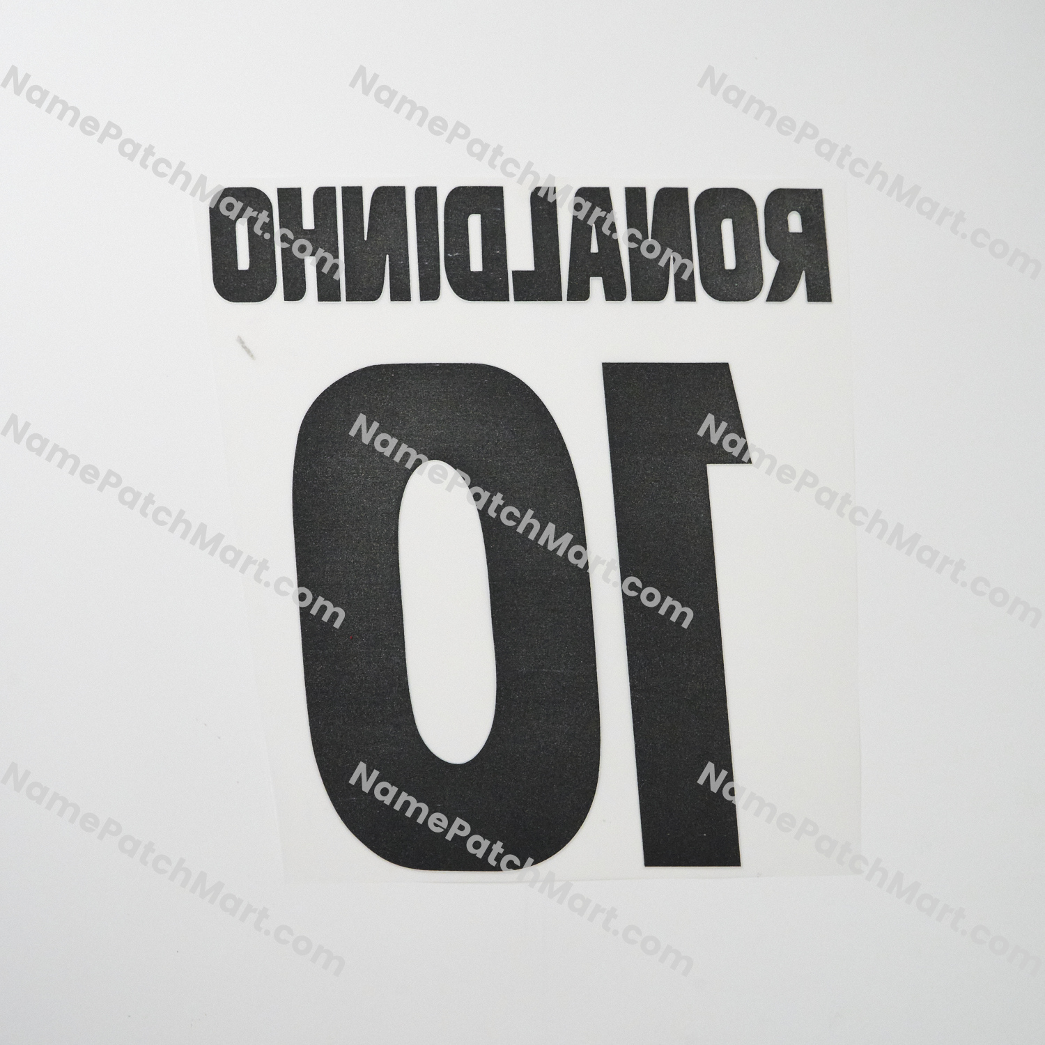 Ronaldinho #10 - Barcelona 2005-06 Away  | Name Number Set - NamePatchMart.COM