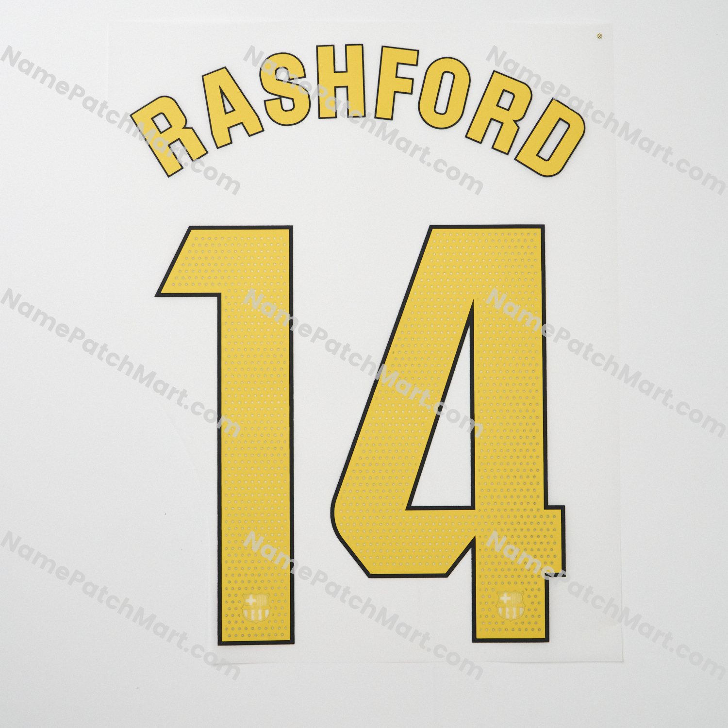 Rashford #14 (La Liga) - Barcelona 25-26 Home  | Name Number Set - NamePatchMart.COM