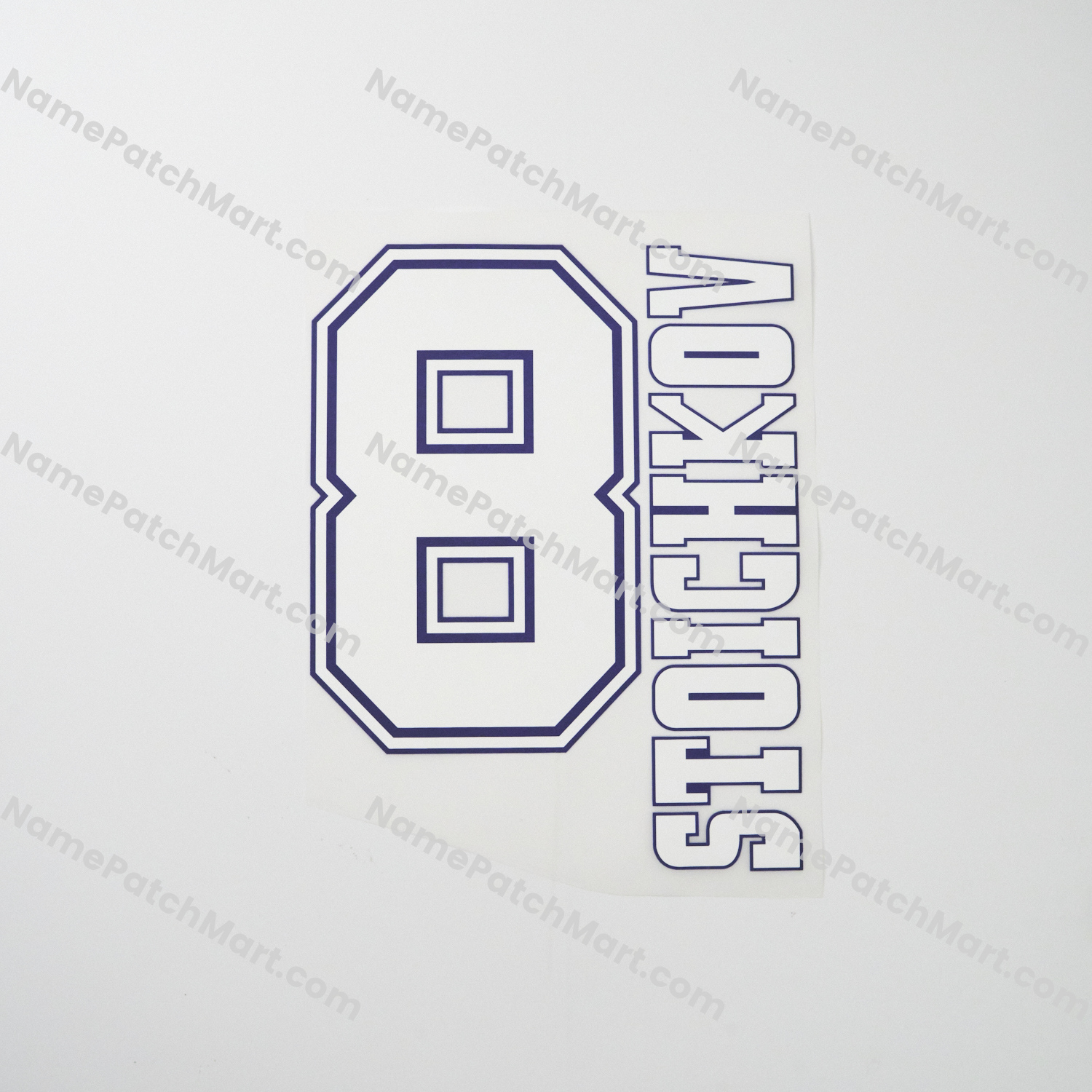 Stoichkov #8 - Barcelona 1992-97 Home  | Name Number Set - NamePatchMart.COM