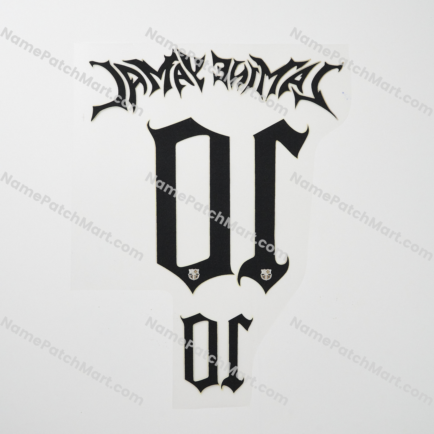 KIDS Lamine Yamal #10 - Barcelona 25-26 Golden Special  | Name Number Set - NamePatchMart.COM