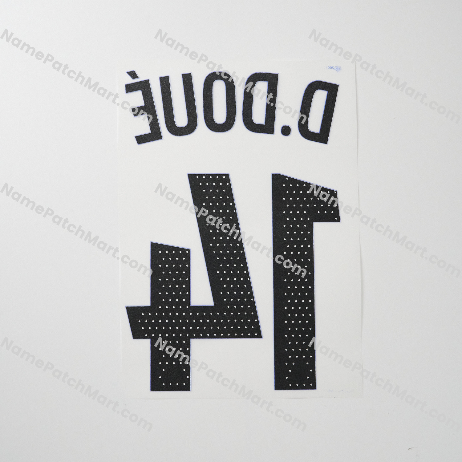 D.Doué #14 (Champions League) - Paris Saint-Germain PSG 25-26 Third  | Name Number Set - NamePatchMart.COM