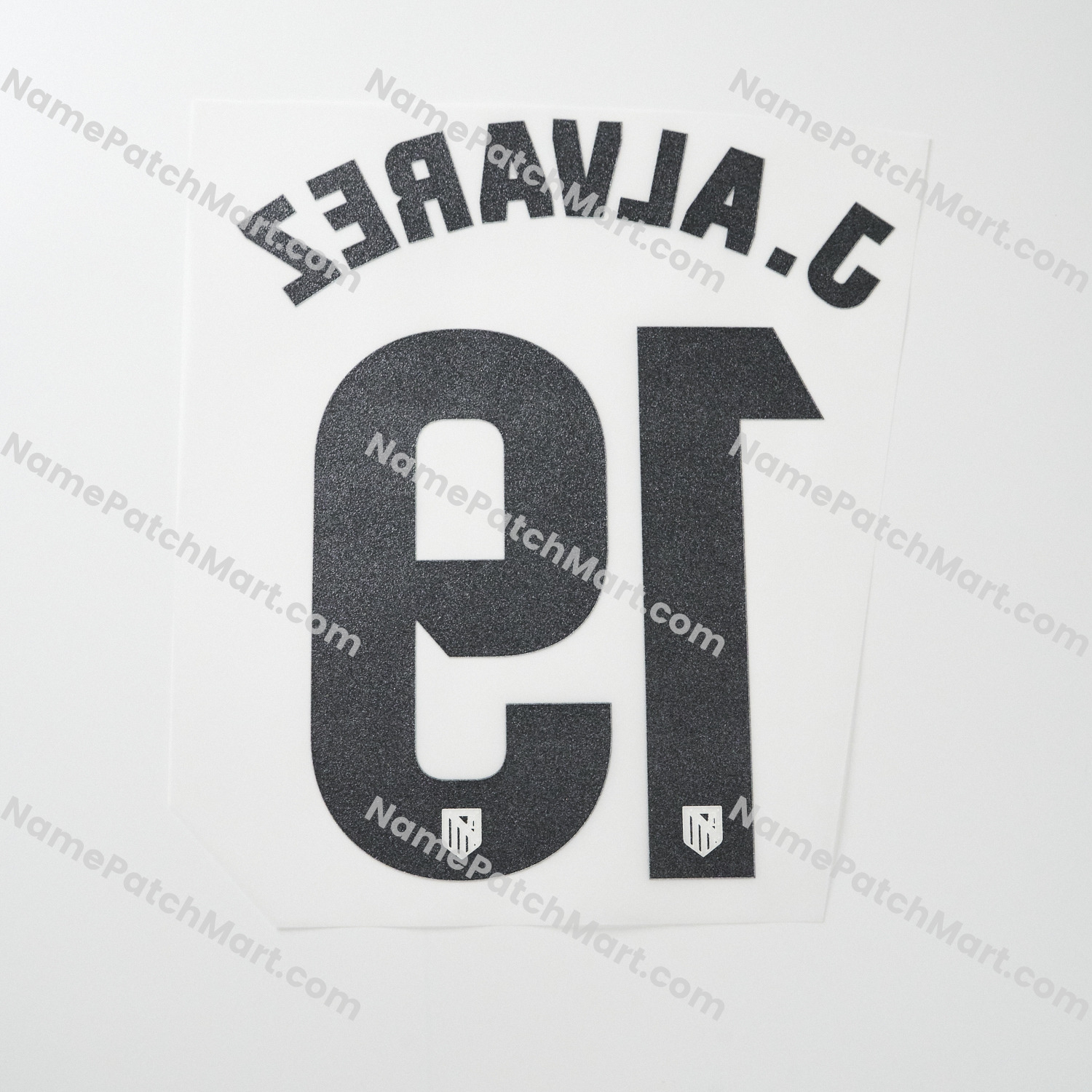 J. Alvarez #19 (La Liga) - Atletico Madrid 25-26 Third  | Name Number Set - NamePatchMart.COM