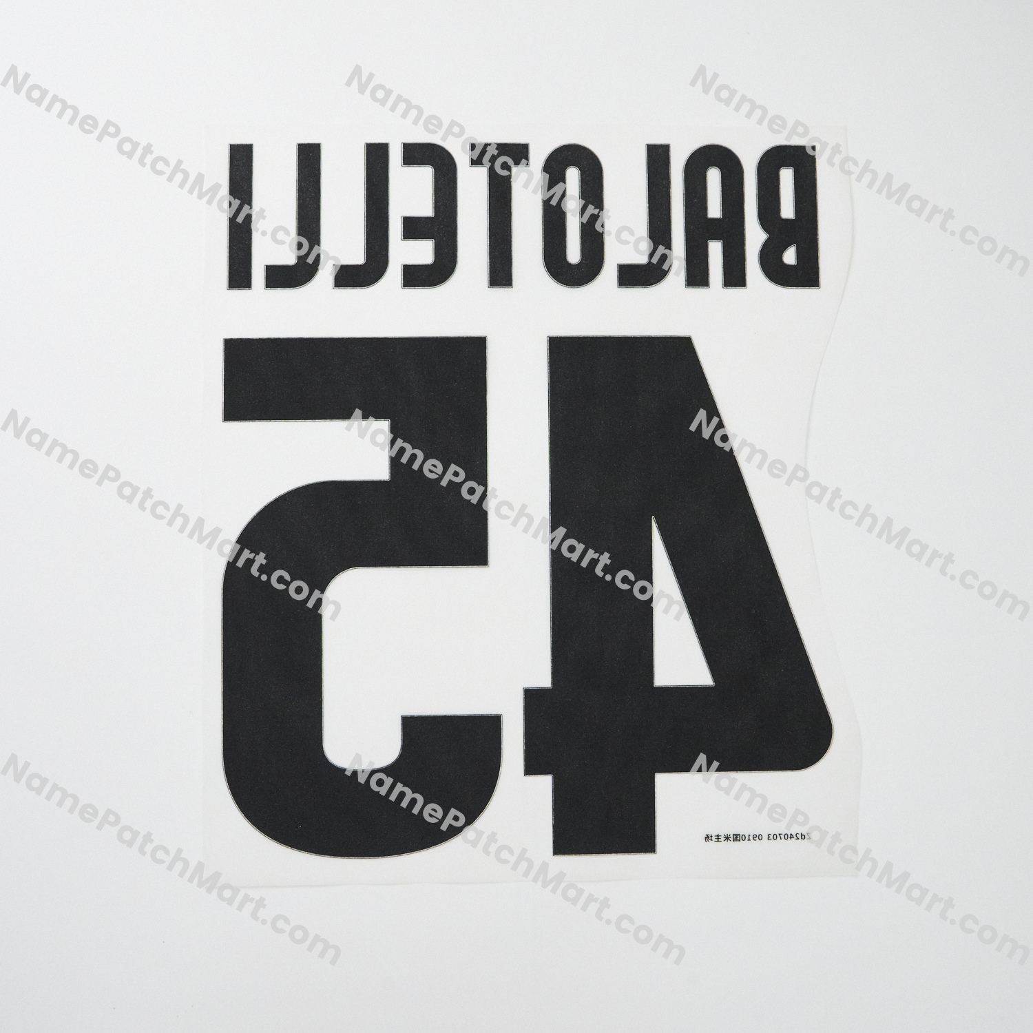 Balotelli #45 - Inter Milan 2009-11 Home  | Name Number Set - NamePatchMart.COM