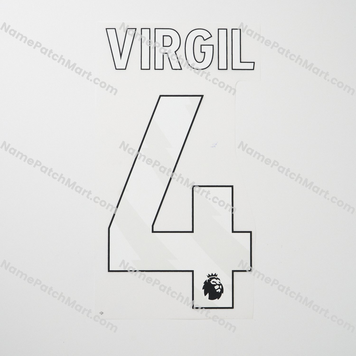 Virgil #4 (Premier League) - Liverpool 25-26 Home  | Name Number Set - NamePatchMart.COM