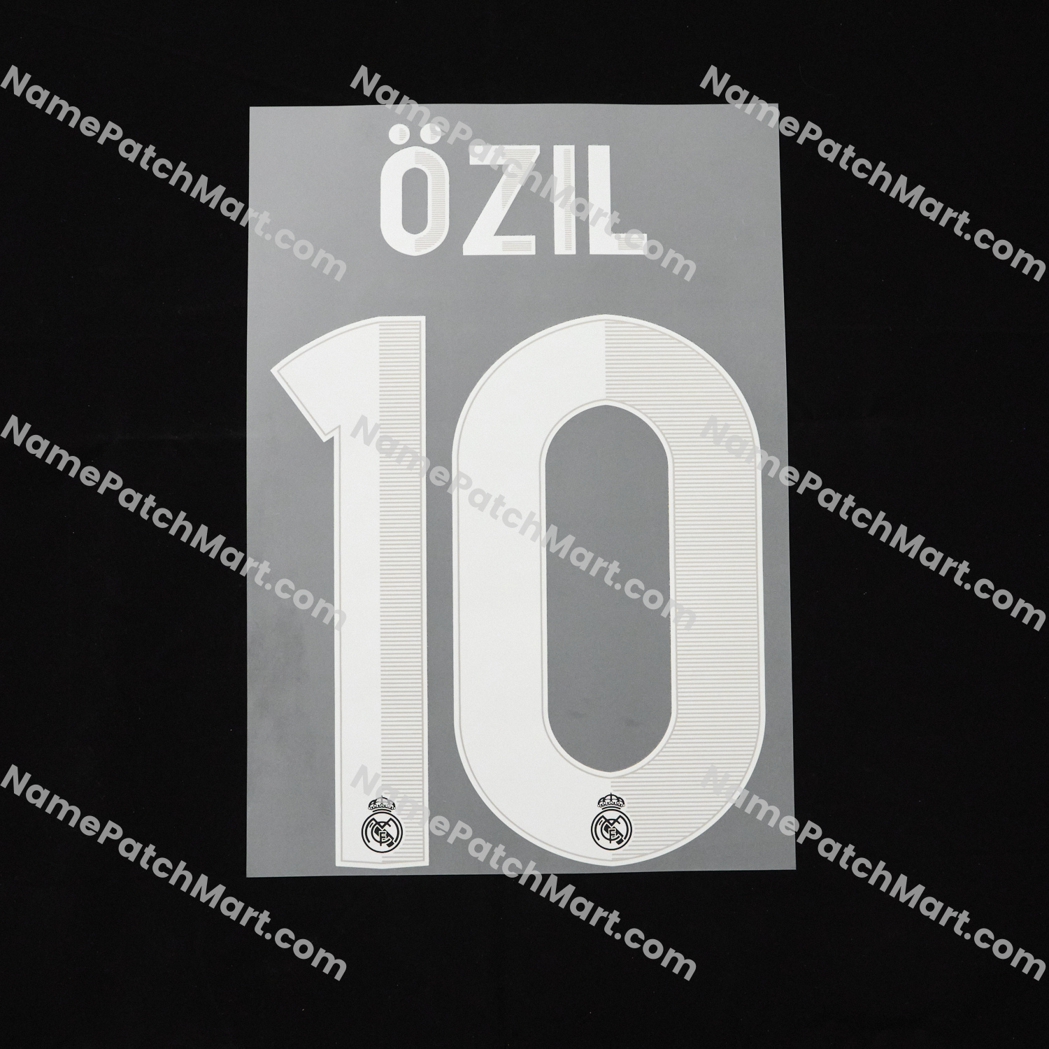 Özil #10 (Champions League) - Real Madrid 2012-13 Away  | Name Number Set - NamePatchMart.COM