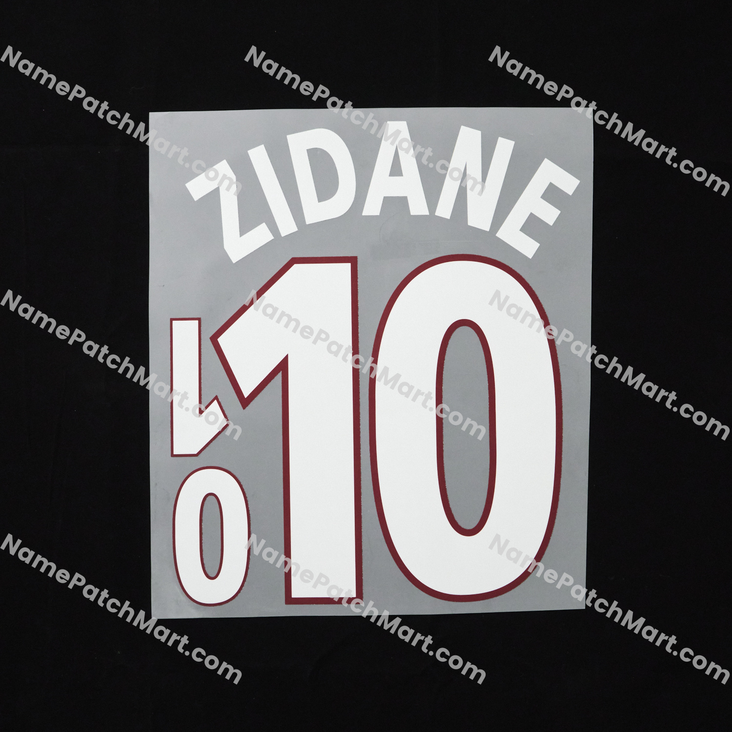 Zidane #10 - France 2000 Home  | Name Number Set - NamePatchMart.COM