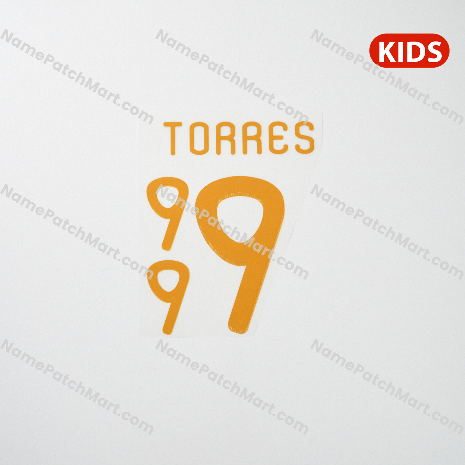 KIDS Torres #9 - Spain 2010 Home  | Name Number Set - NamePatchMart.COM