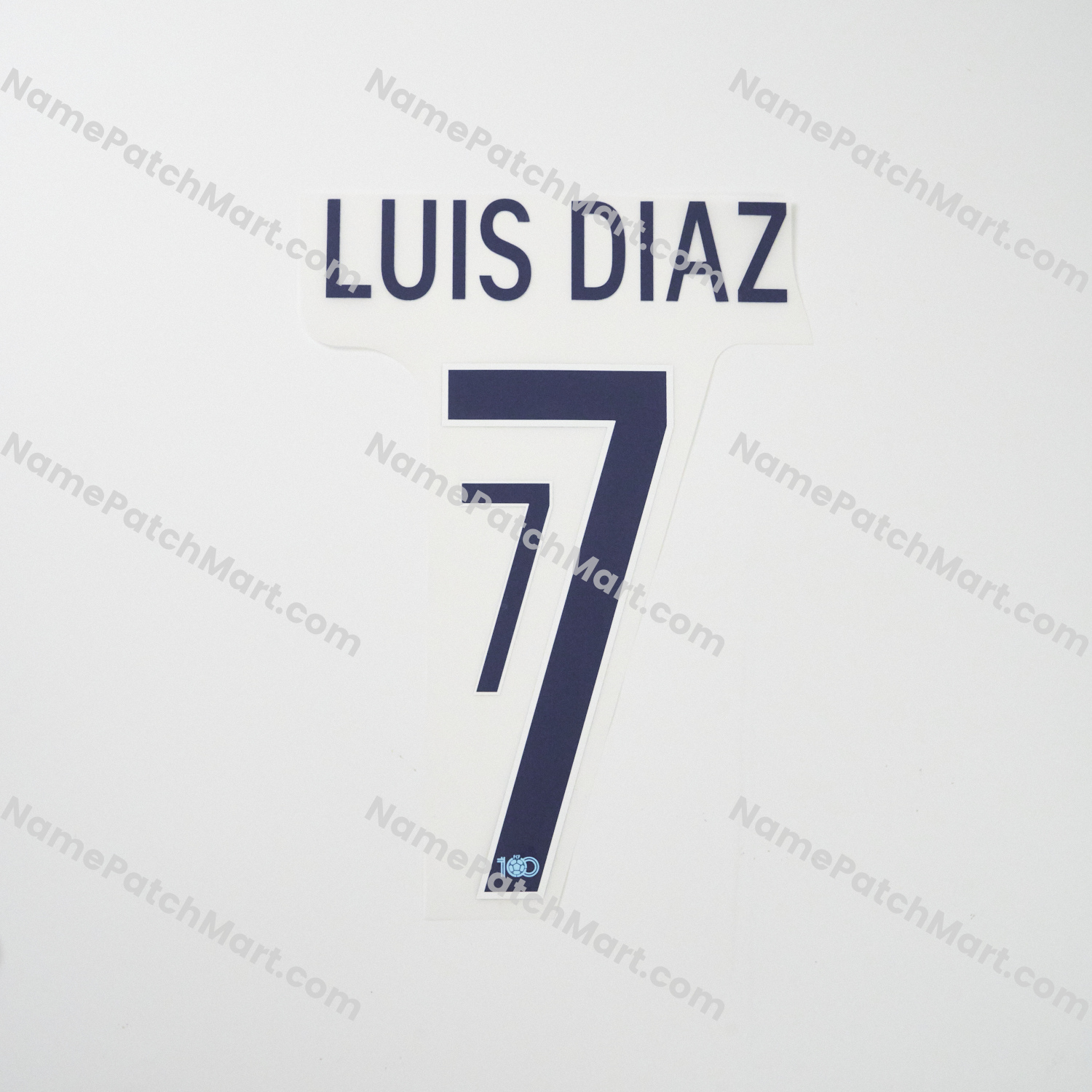 Luis Díaz #7 - Colombia 2024 100th Anniversary  | Name Number Set - NamePatchMart.COM