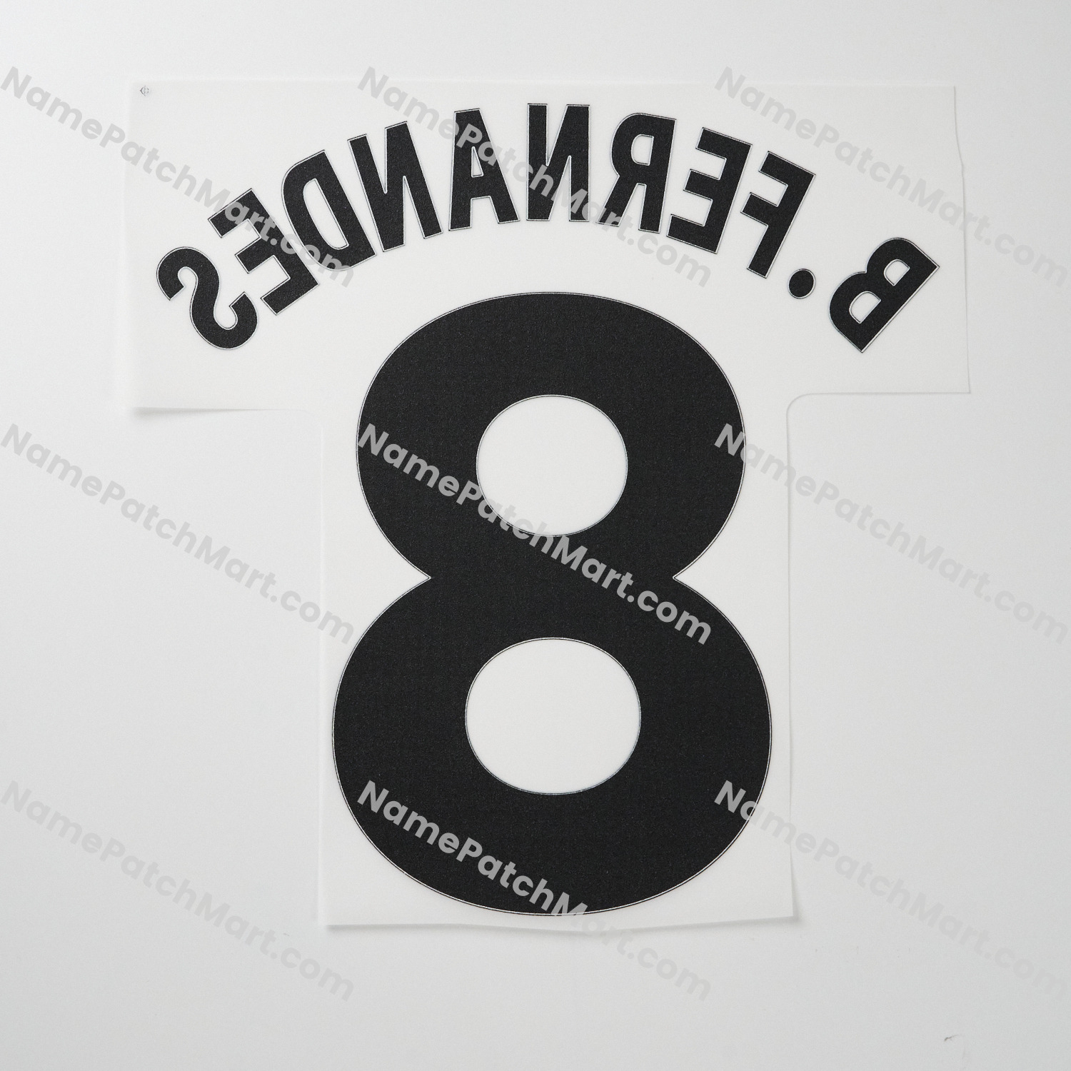 B.Fernades #8 (Premier League) - Manchester United 25-26 Home  | Name Number Set - NamePatchMart.COM