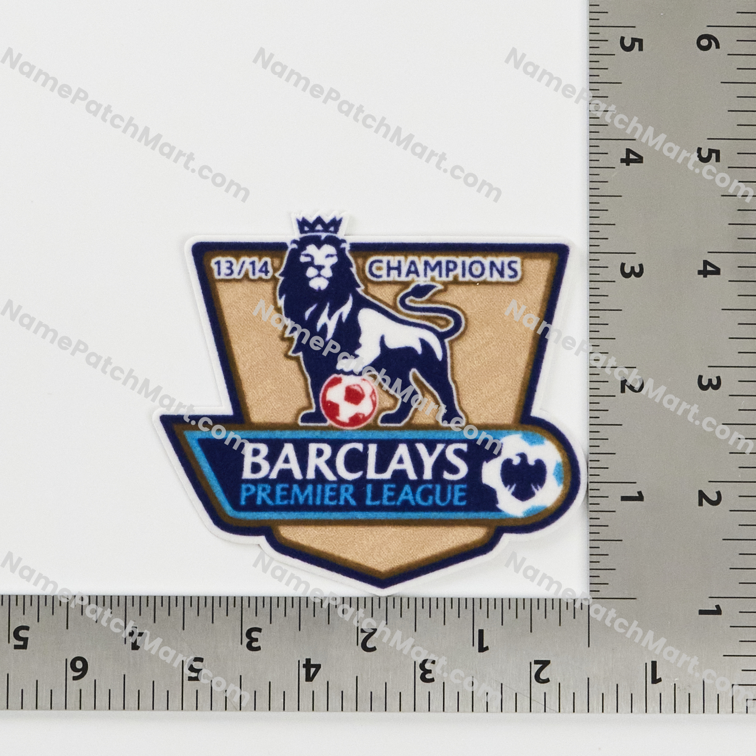 Retro 2014-15 Premier League Champions Patch (2013-14 Winner)  | Name Number Set - NamePatchMart.COM