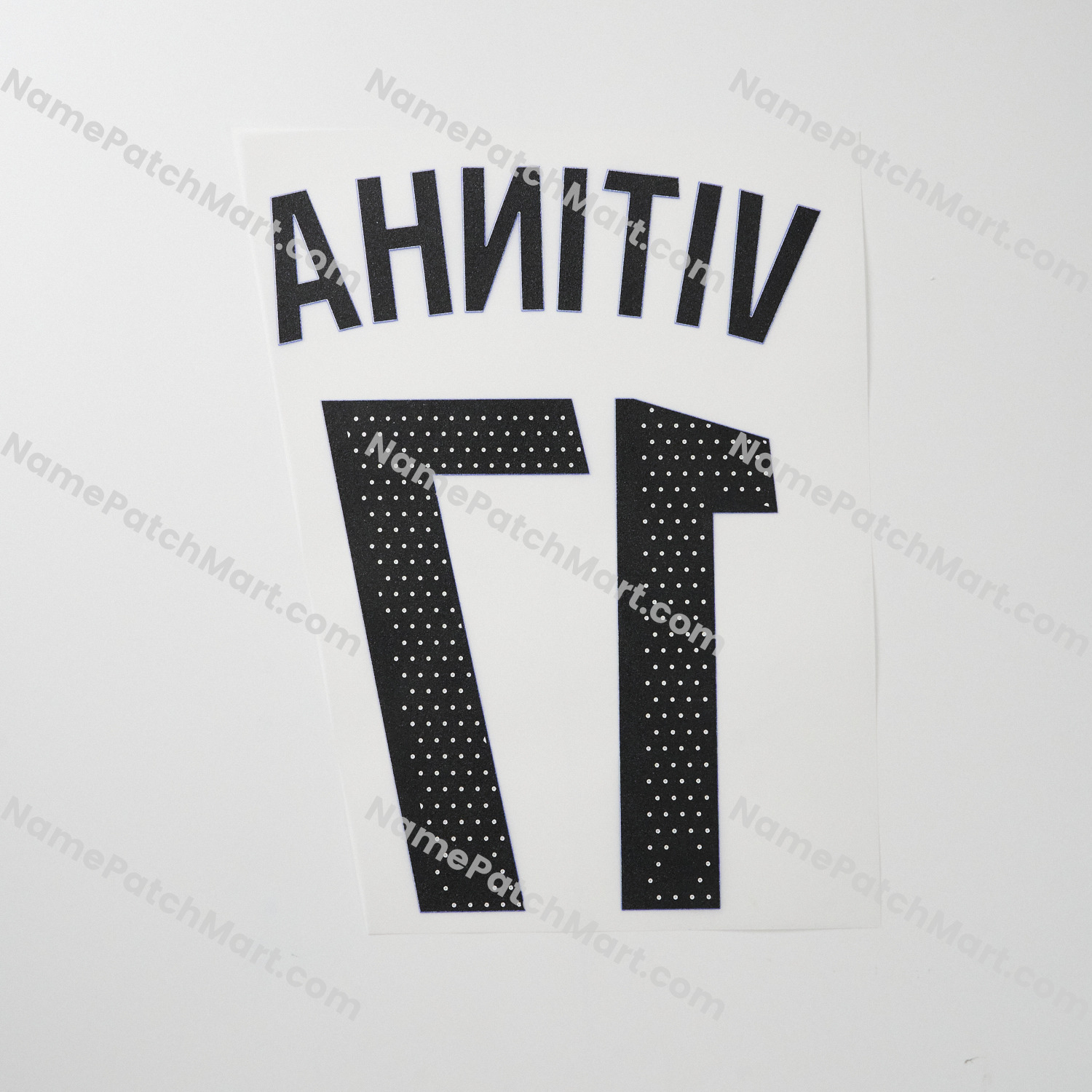 Vitinha #17 (Champions League) - Paris Saint-Germain PSG 25-26 Third  | Name Number Set - NamePatchMart.COM