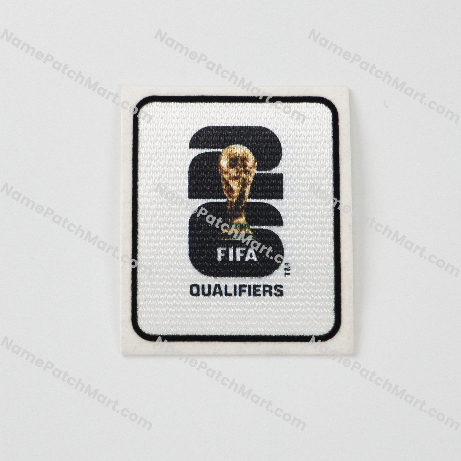 2026 World Cup Qualifiers Flocked Patch  | Name Number Set - NamePatchMart.COM