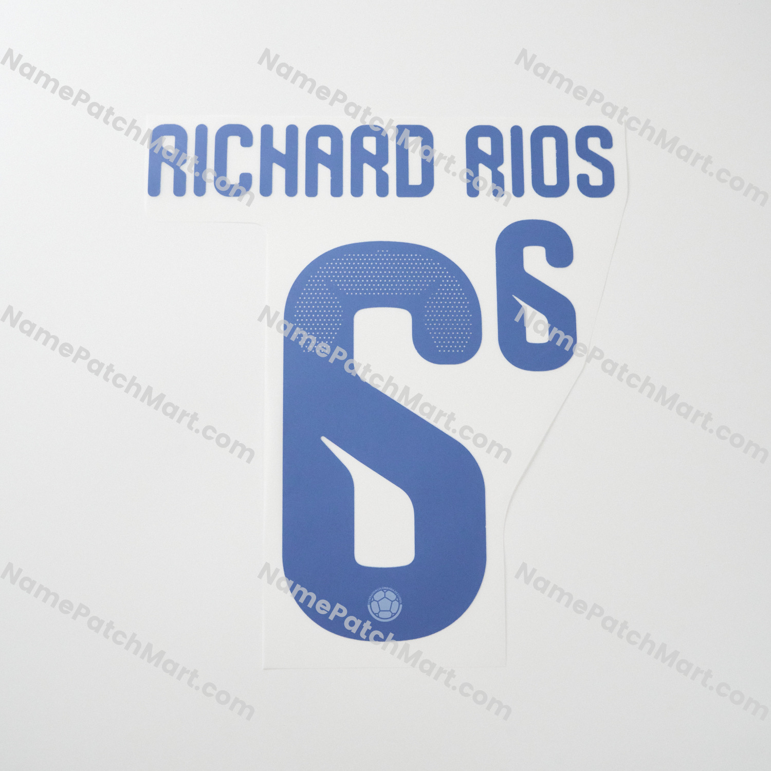 Richard Ríos #6 (World Cup 26) - Colombia 2026 Home  | Name Number Set - NamePatchMart.COM