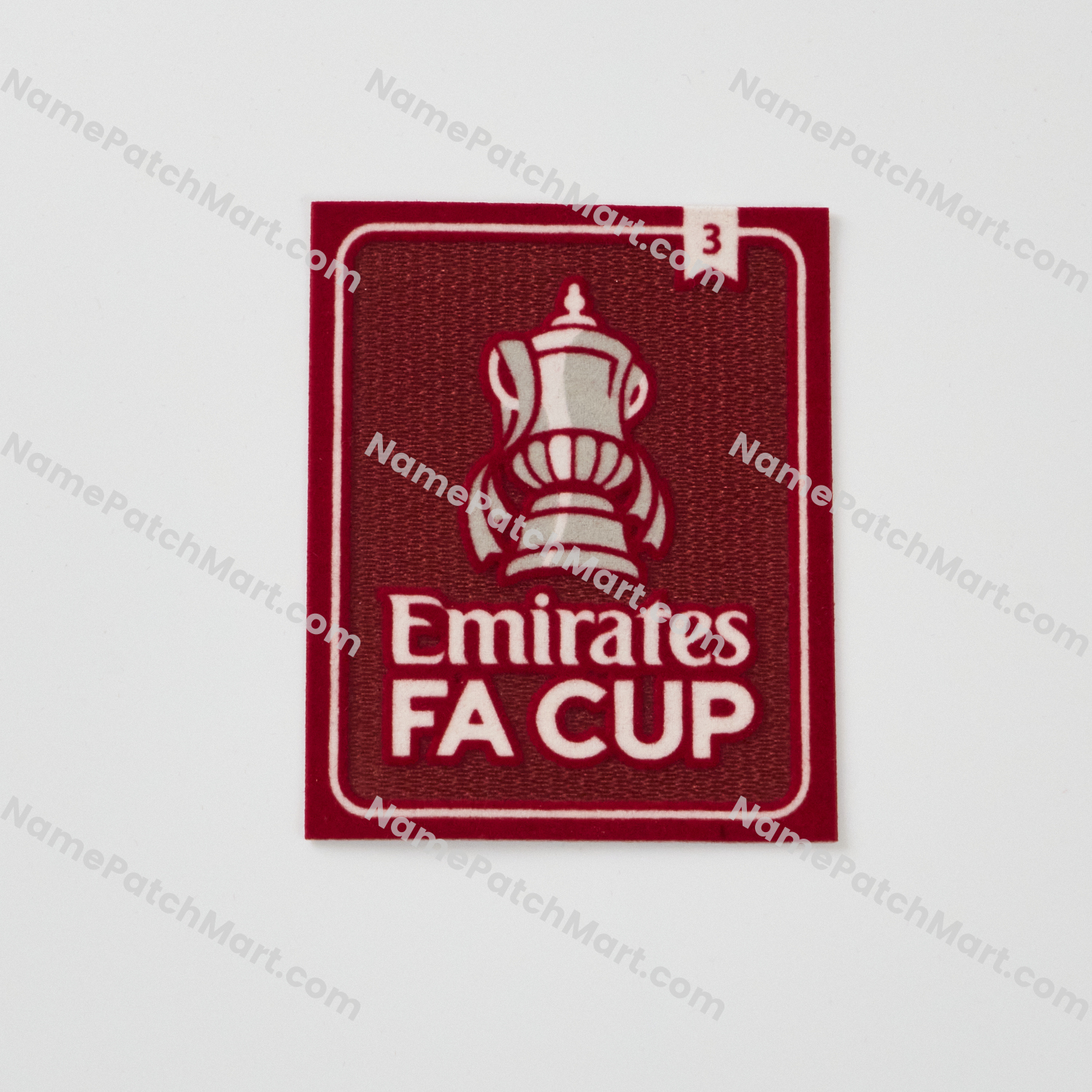 2022-26 FA Cup 3 Times Winner Patch  | Name Number Set - NamePatchMart.COM