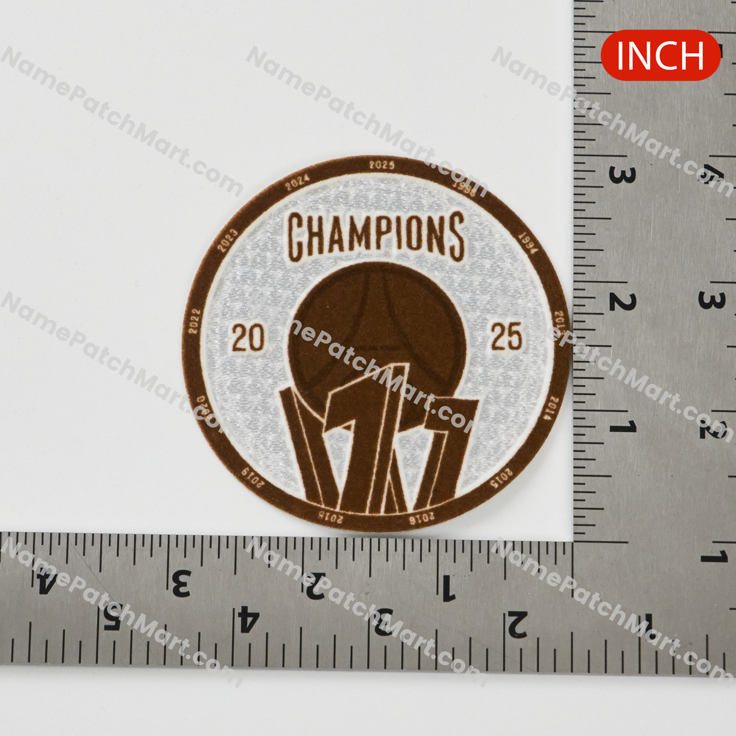 2025-26 Paris Saint Germain PSG Ligue 1 Champions Flocked Patch  | Name Number Set - NamePatchMart.COM