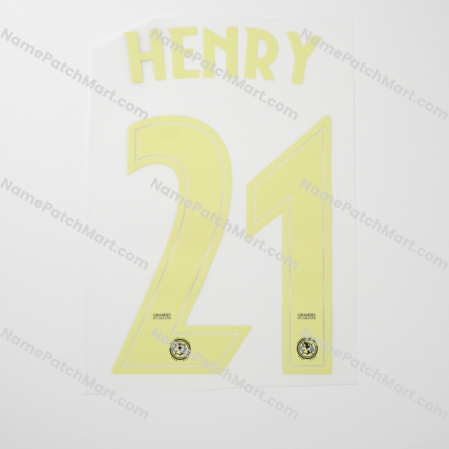 Henry #21 - Club América 25-26 Away  | Name Number Set - NamePatchMart.COM