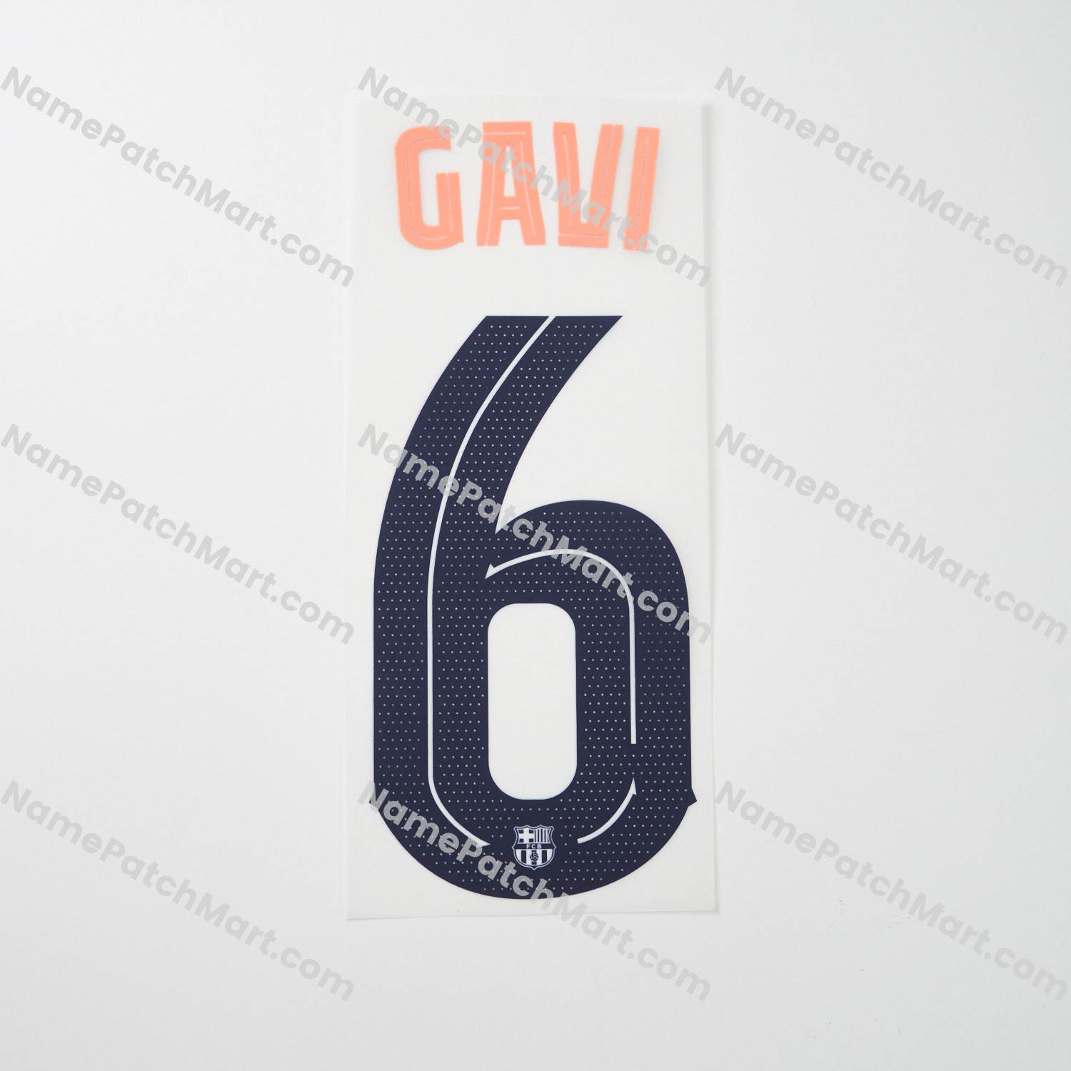Gavi #6 (Champions League) - Barcelona 25-26 Third  | Name Number Set - NamePatchMart.COM