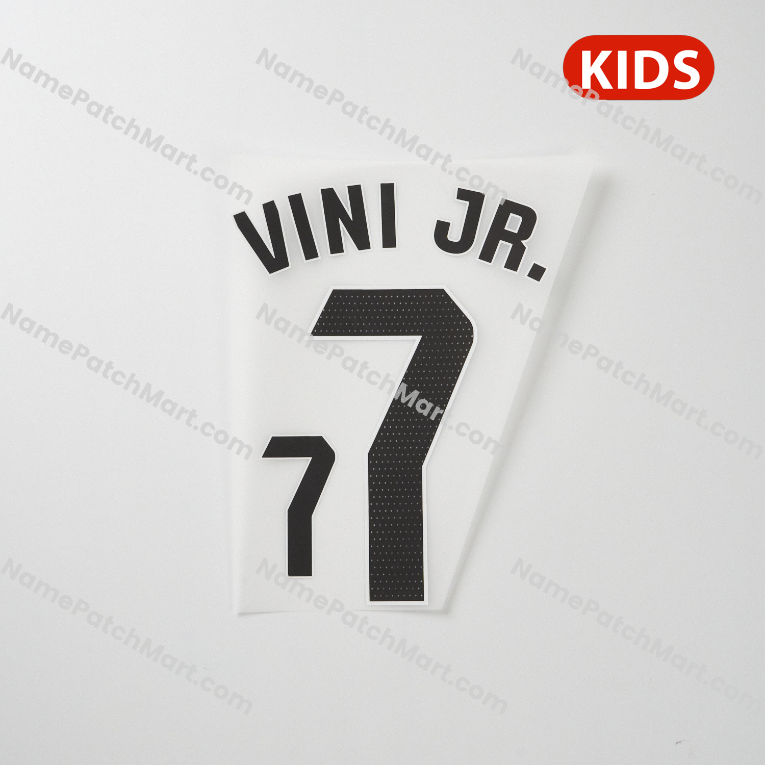 Vini Jr. #7 (La Liga) - Real Madrid 25-26 Home KIDS  | Name Number Set - NamePatchMart.COM