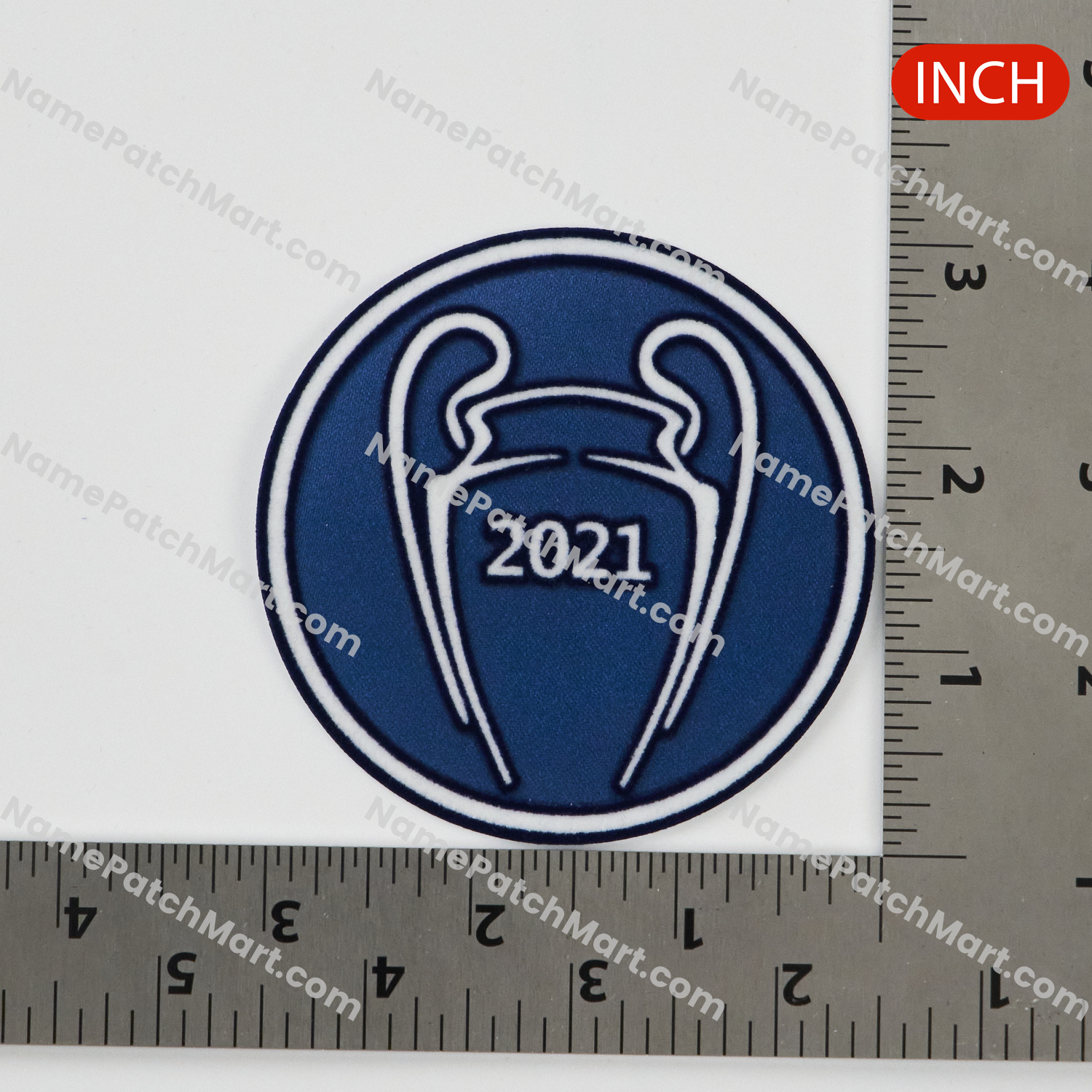 2021-22 Chelsea UEFA Champions League 'Winners 2021' Patch  | Name Number Set - NamePatchMart.COM