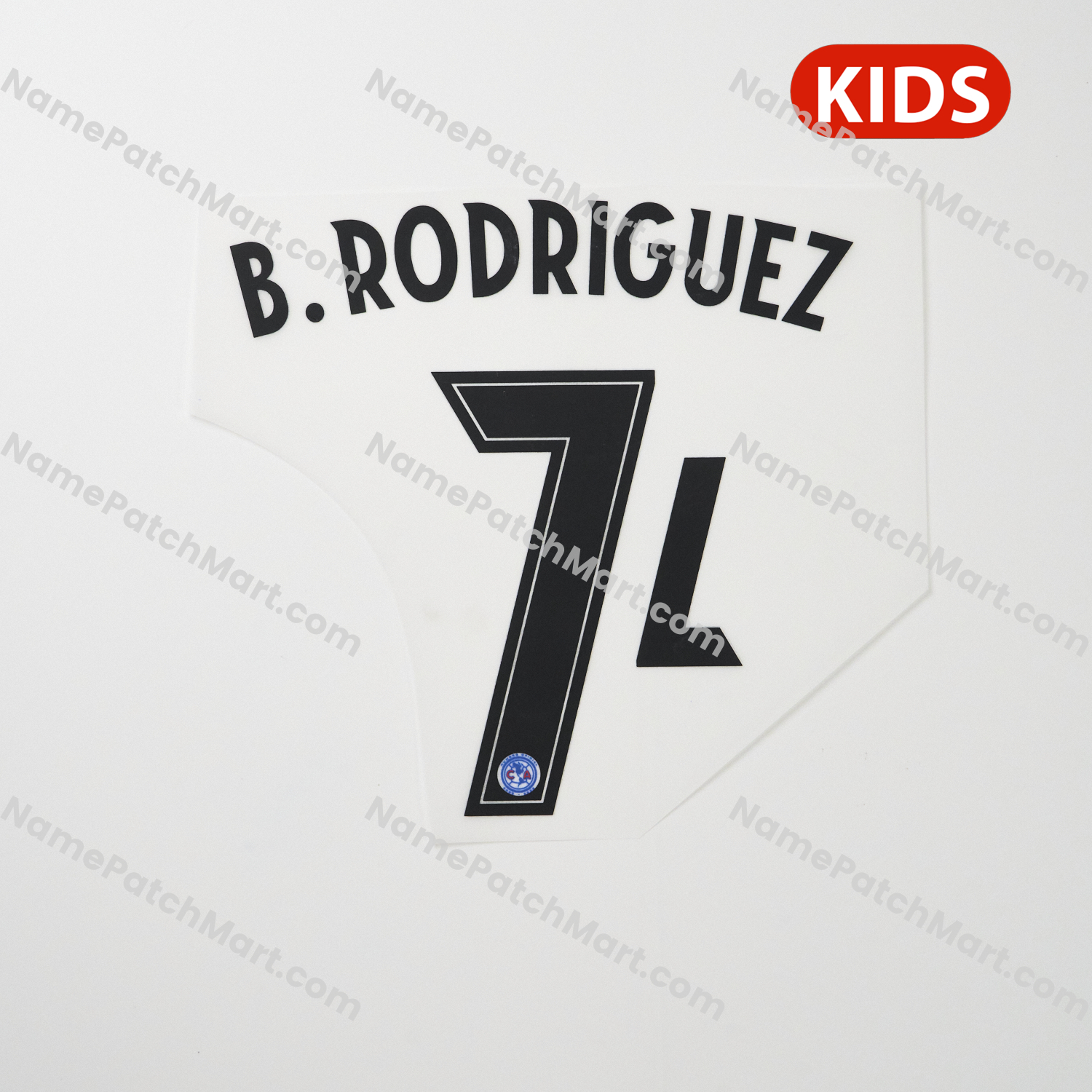 KIDS B.Rodrigues #7 - Club América 25-26 Home  | Name Number Set - NamePatchMart.COM