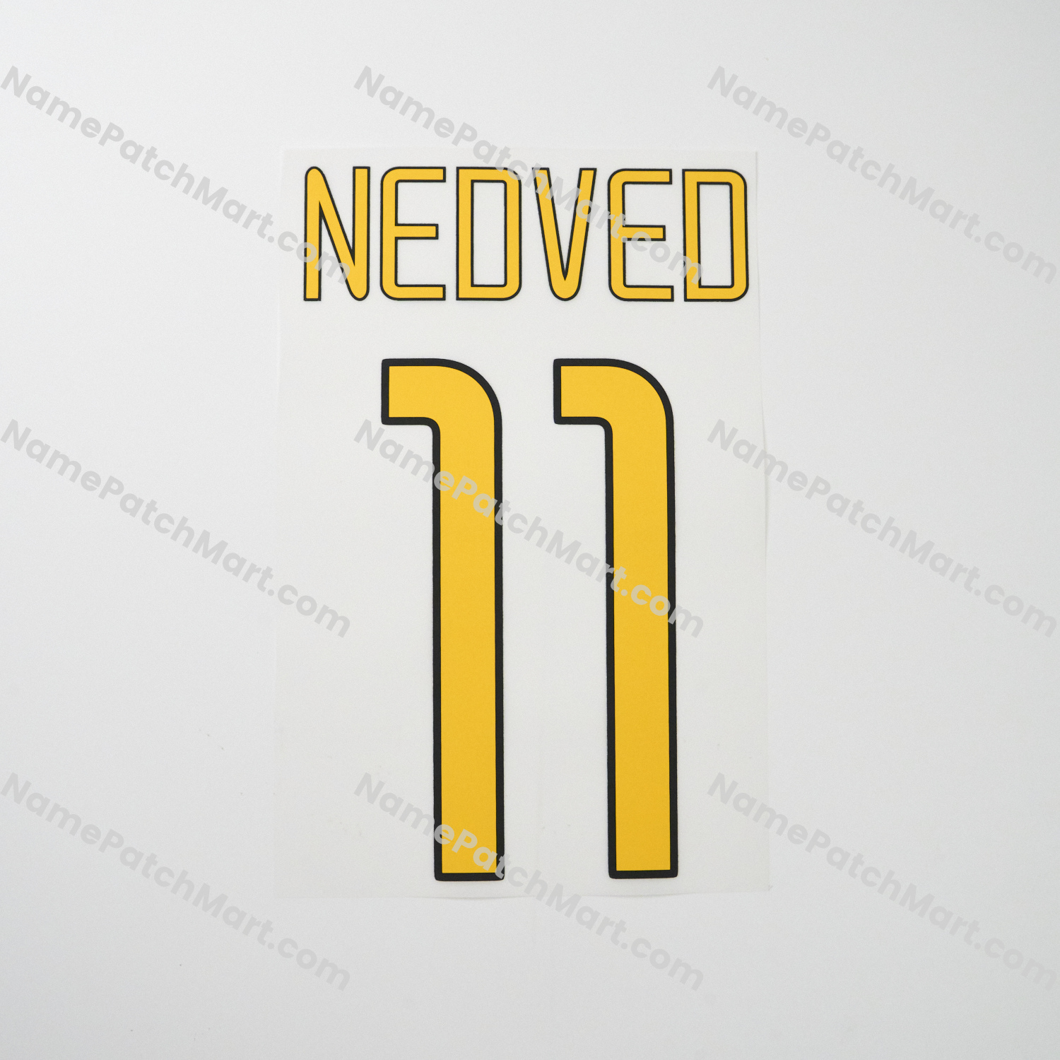 Nedved #11 - Juventus 2003-04 Home  | Name Number Set - NamePatchMart.COM