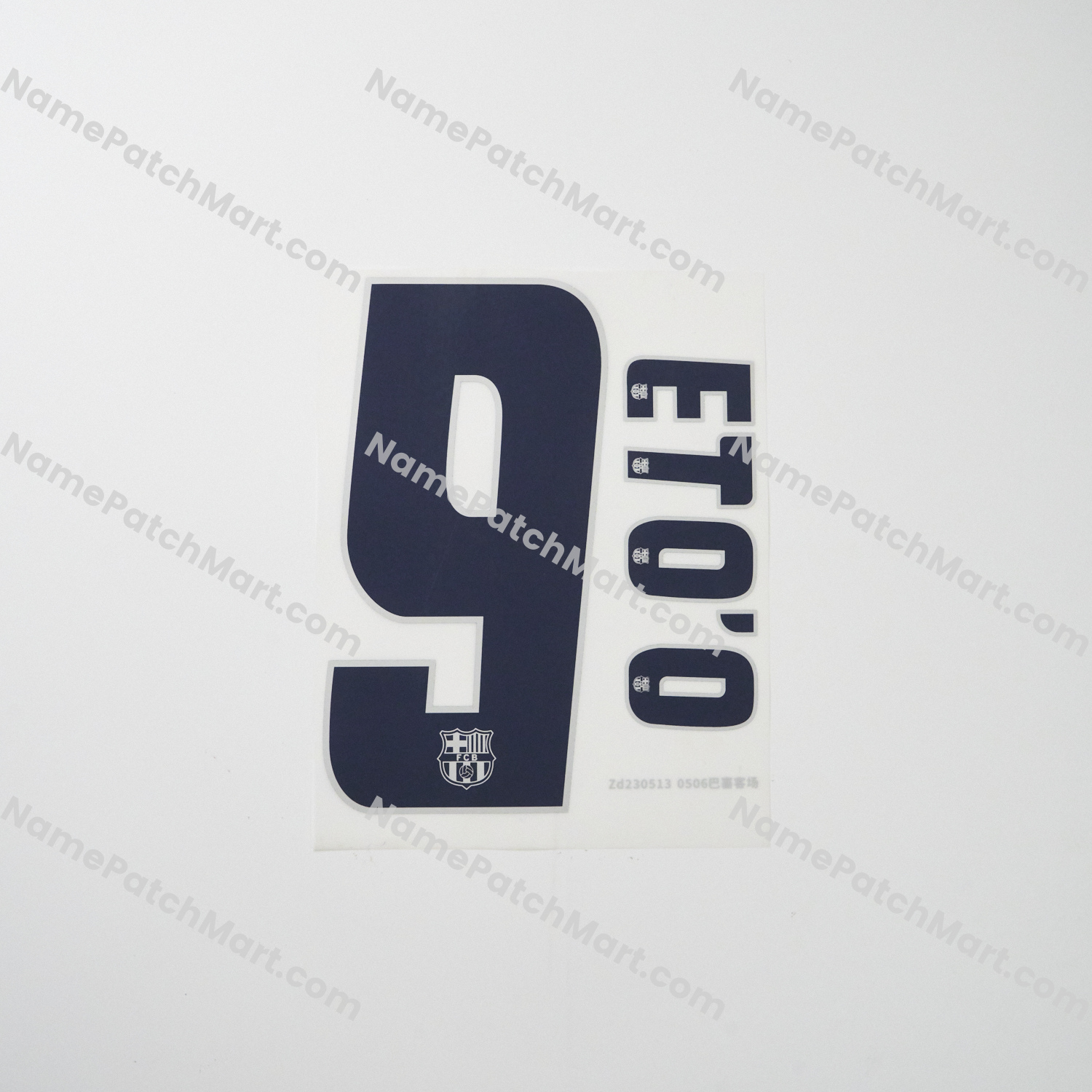 Eto’o #9 - Barcelona 2005-06 Away  | Name Number Set - NamePatchMart.COM