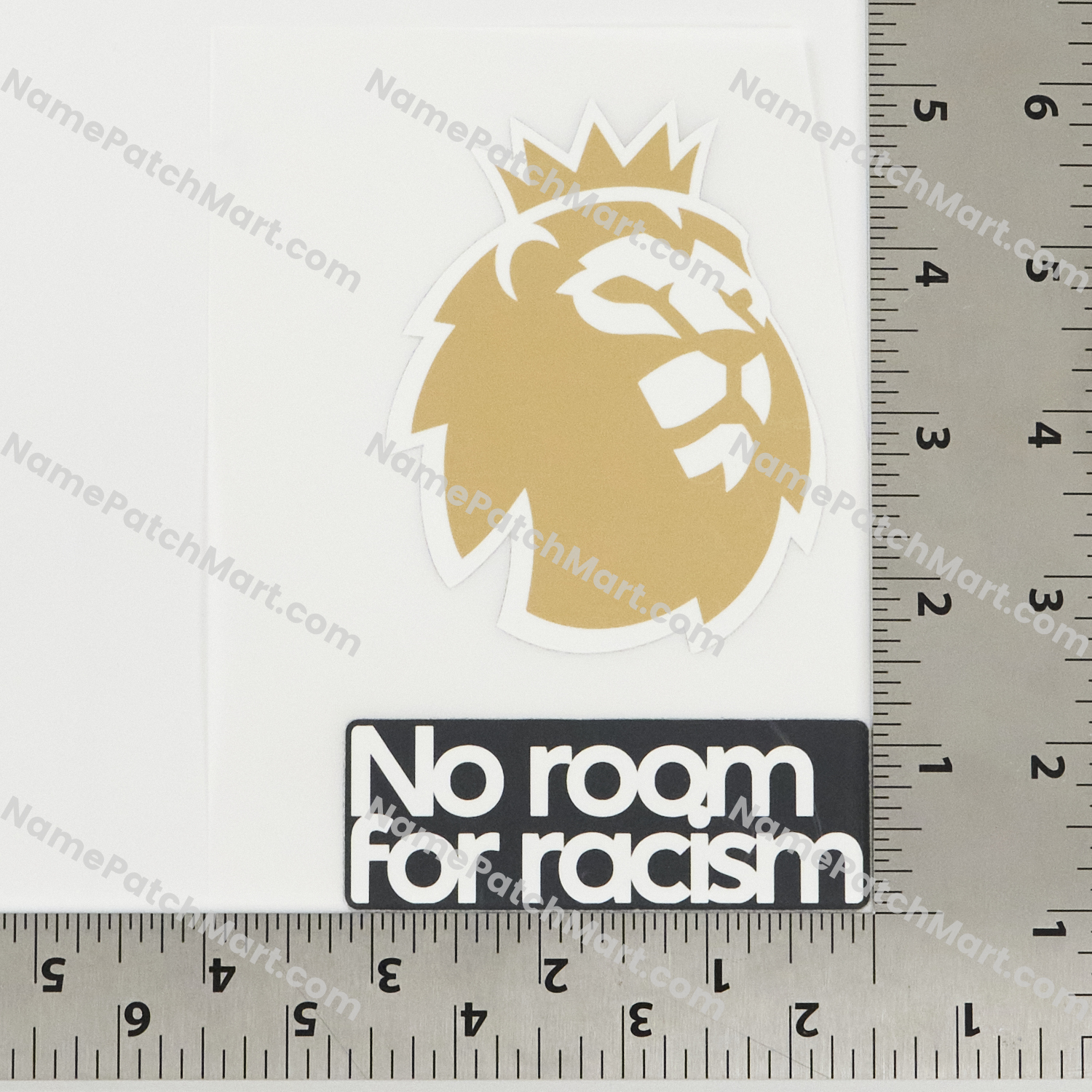 2023-26 Premier League Champions (2023-26 Winner) + No Room For Racism Players Patch Set  | Name Number Set - NamePatchMart.COM