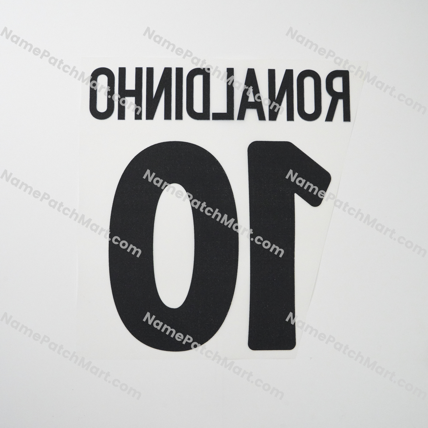 Ronaldinho #10 - Barcelona 2003-04 Away  | Name Number Set - NamePatchMart.COM