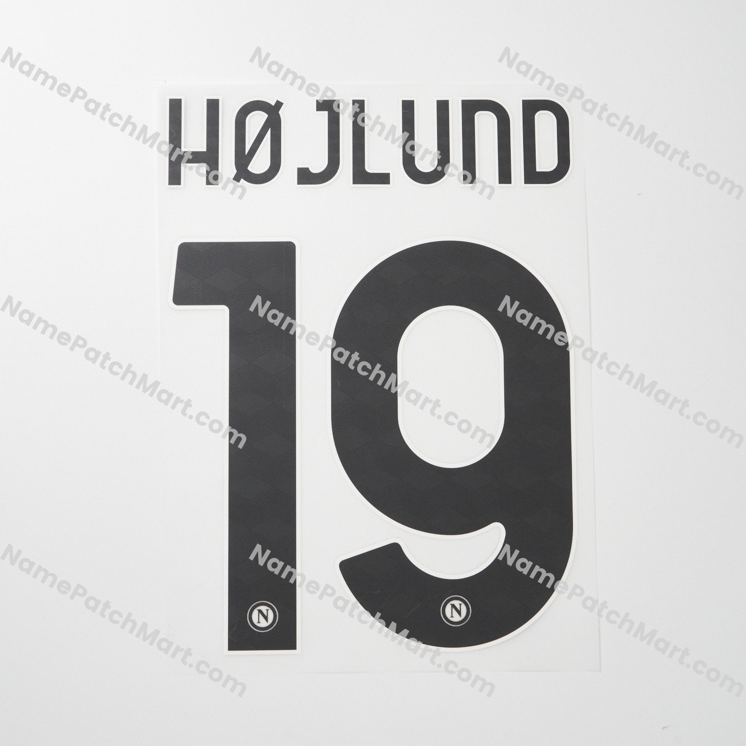 Højlund #19 - Napoli 25-26 Away  | Name Number Set - NamePatchMart.COM