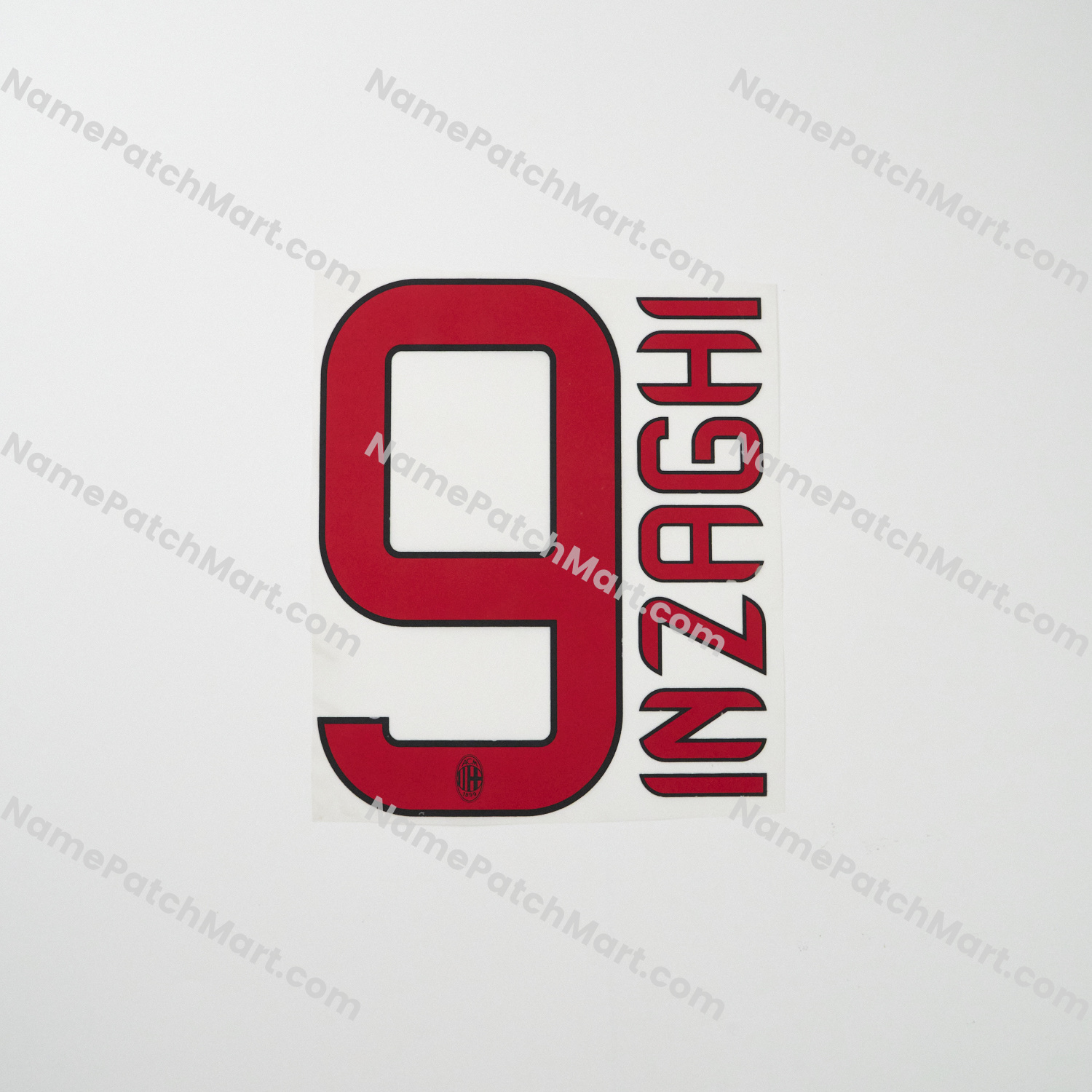 Inzaghi #9 - AC Milan 2011-12 Away  | Name Number Set - NamePatchMart.COM