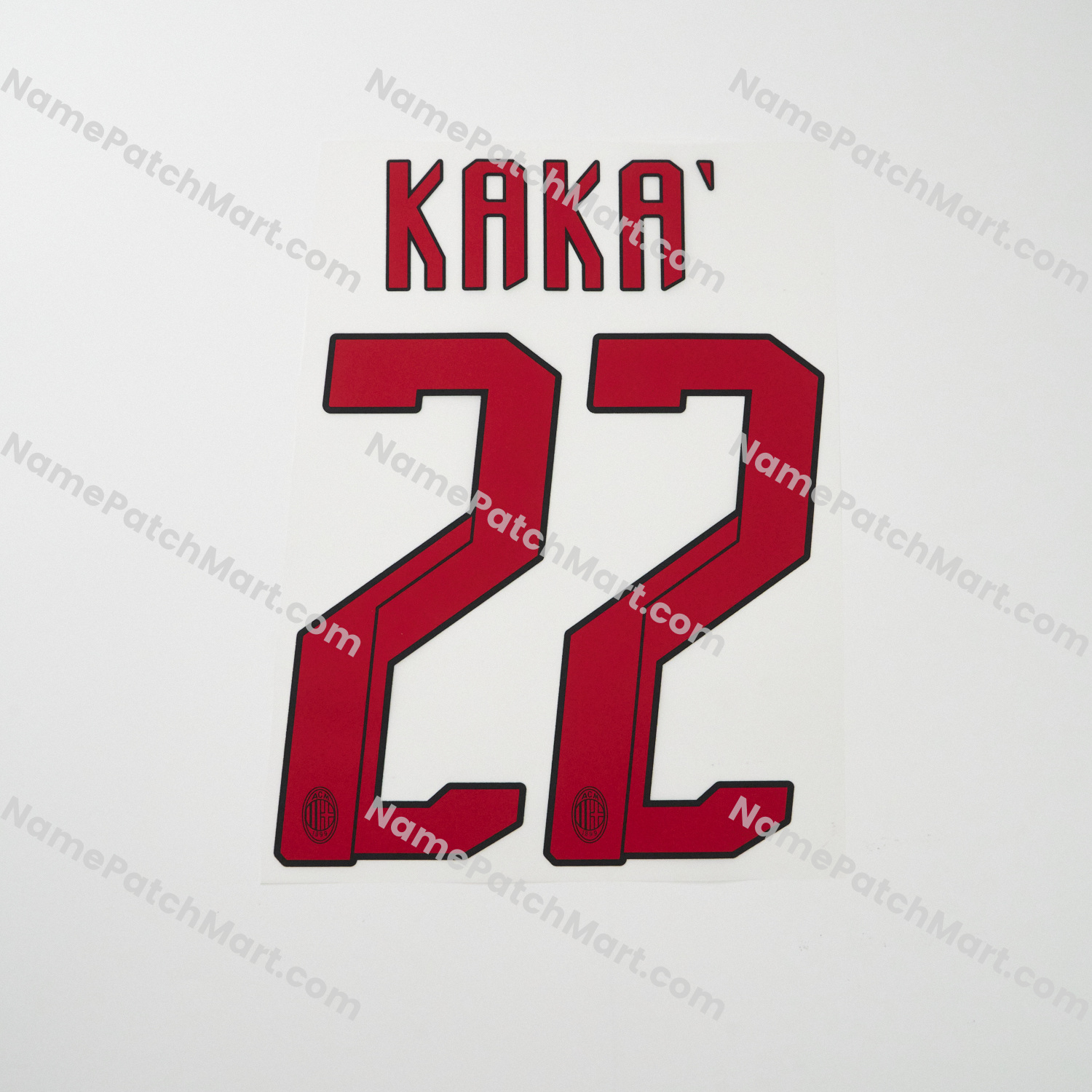 Kaka' #22 - AC Milan 2007-08 Away  | Name Number Set - NamePatchMart.COM