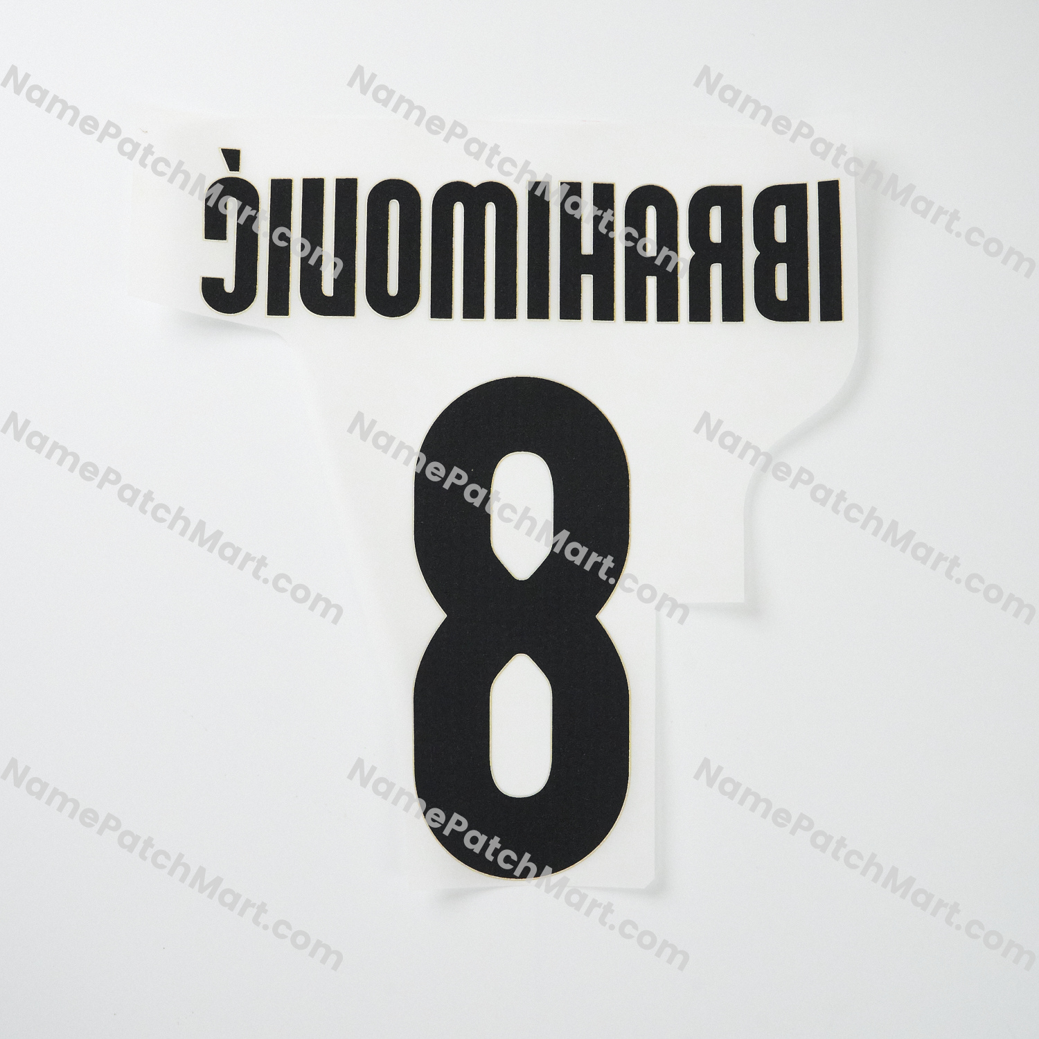 Ibrahimović #8 - Inter Milan 2007-09 Home  | Name Number Set - NamePatchMart.COM