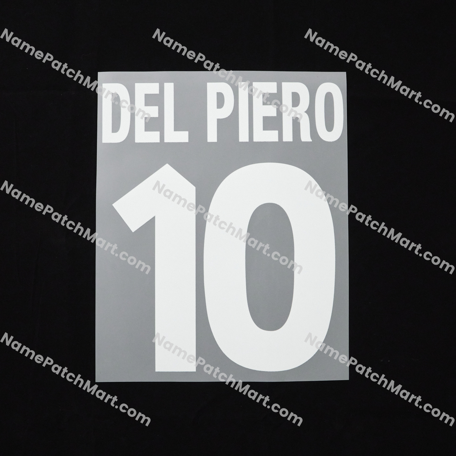 Del Piero #10 - Juventus 1999-00 Home  | Name Number Set - NamePatchMart.COM