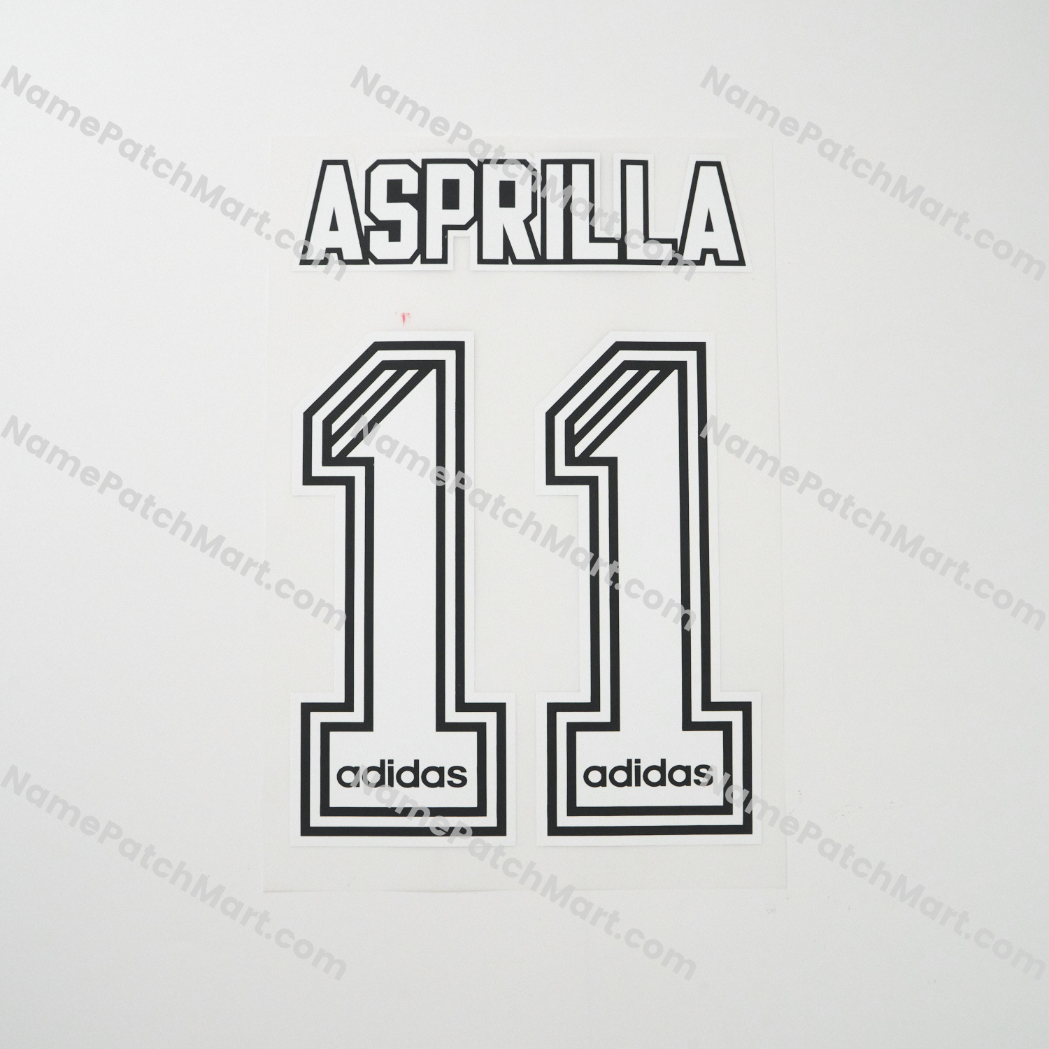 Asprilla #11 - Newcastle United 1995-97 Home  | Name Number Set - NamePatchMart.COM