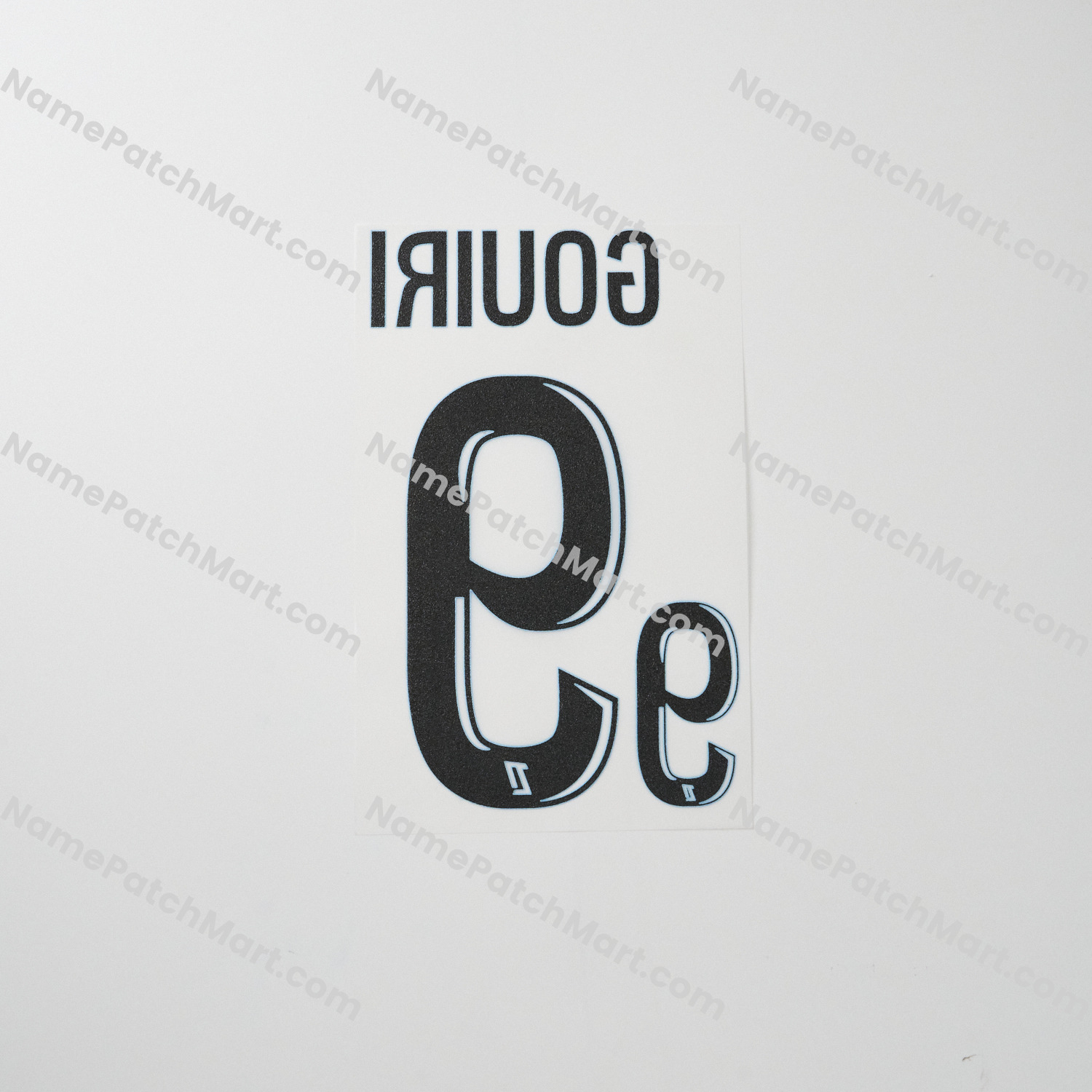 Gouiri #9 (Ligue 1) - Marseille25-26Home KIDS  | Name Number Set - NamePatchMart.COM