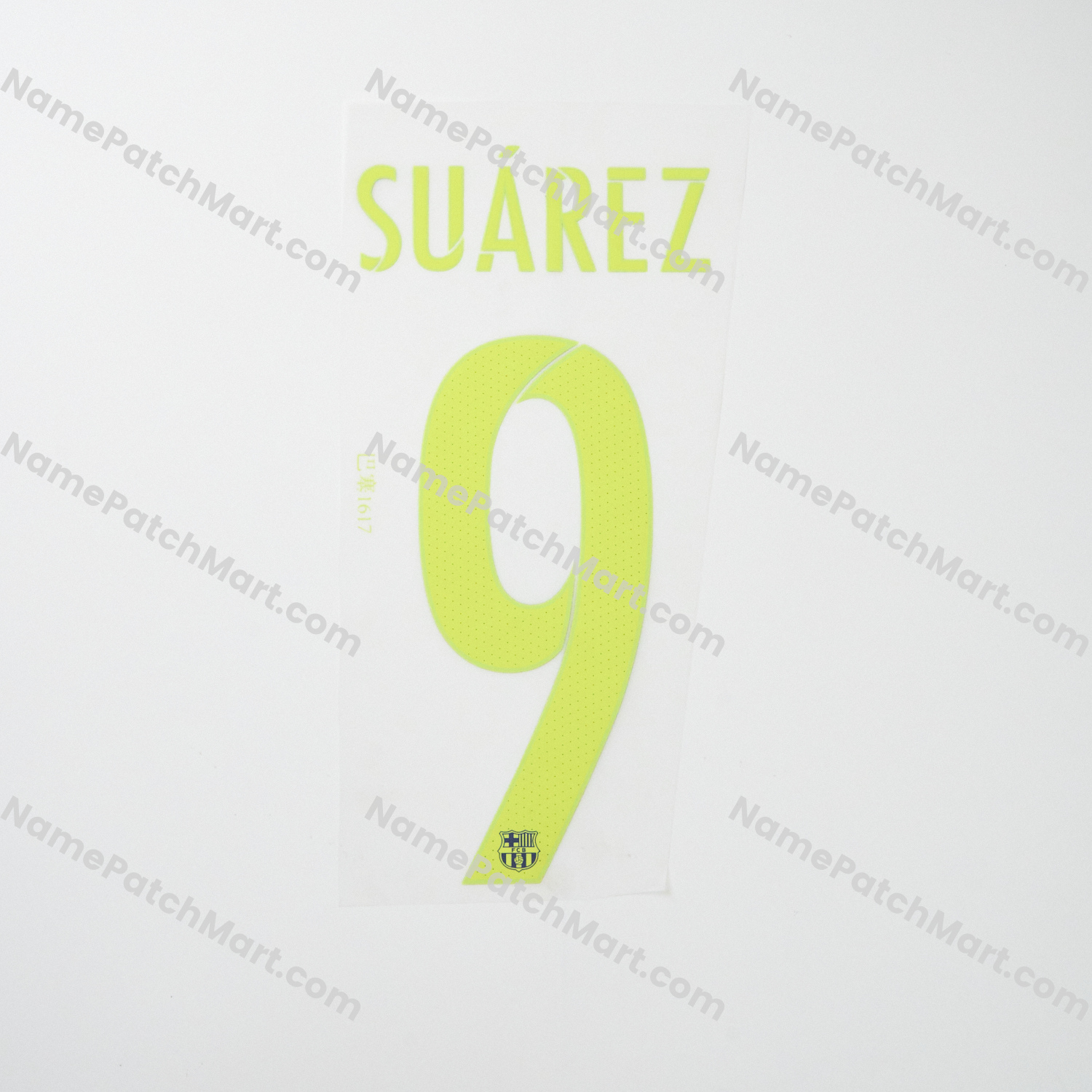 Suárez #9 - Barcelona 2016-17 Third  | Name Number Set - NamePatchMart.COM