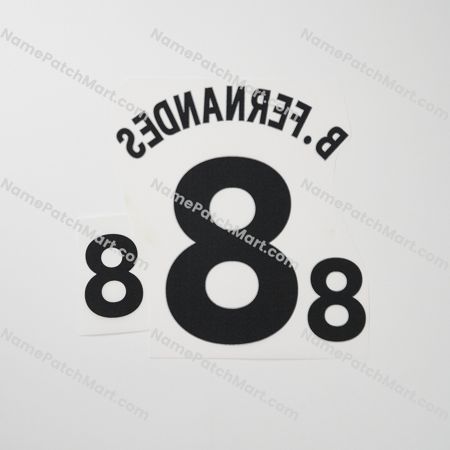 KIDS B.Fernades #8 (Premier League) - Manchester United 25-26 Home  | Name Number Set - NamePatchMart.COM