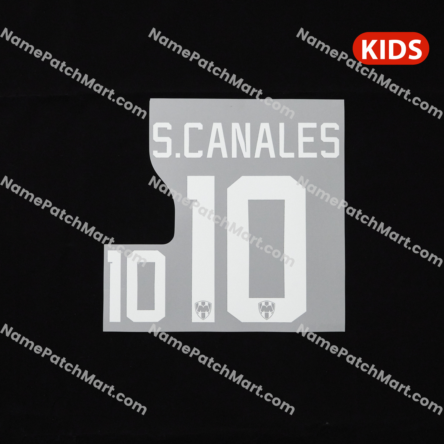 KIDS S.Canales #10 - Rayados Monterrey 25-26 Home  | Name Number Set - NamePatchMart.COM