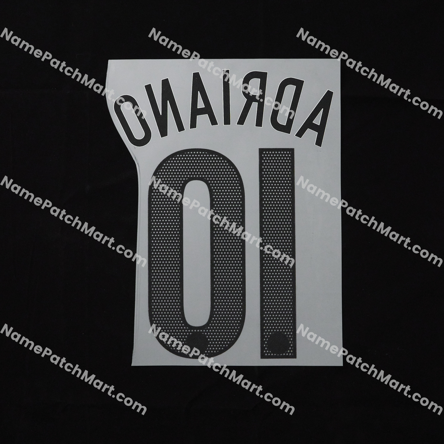 Adriano #10 - Inter Milan 2004-05 Away  | Name Number Set - NamePatchMart.COM