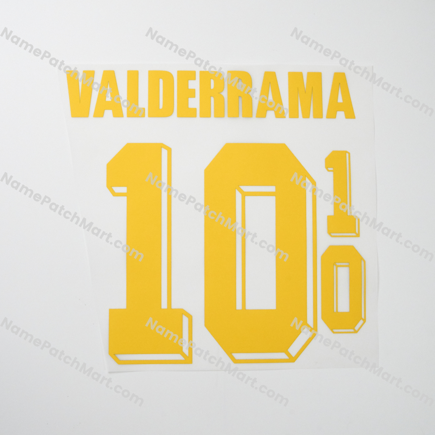 Valderrama #10 - Colombia 1990 Away  | Name Number Set - NamePatchMart.COM