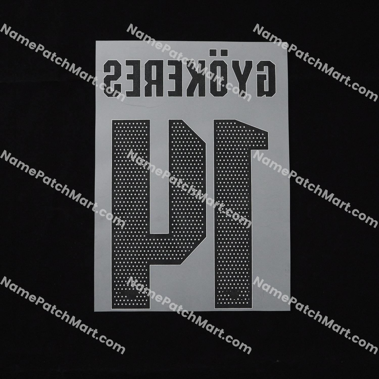 Gyökeres #14 (Champions League) - Arsenal 25-26 Home  | Name Number Set - NamePatchMart.COM