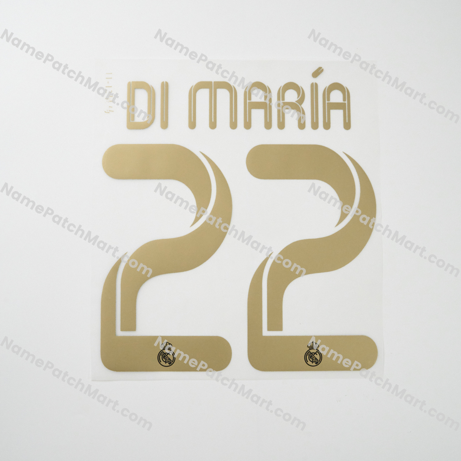 Di María #22 - Real Madrid 2011-12 Home  | Name Number Set - NamePatchMart.COM