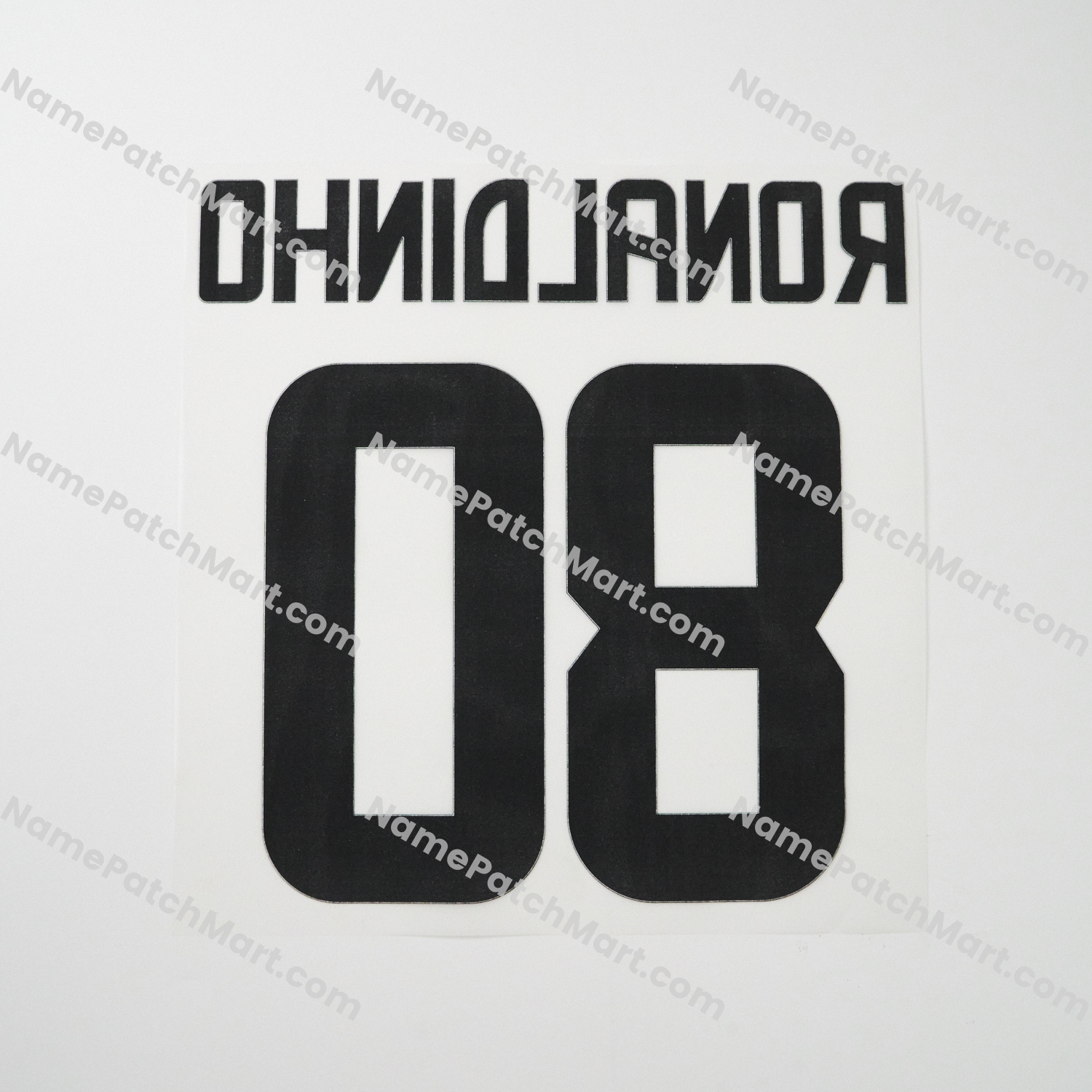 Ronaldinho #80 - AC Milan 2008-09 Home  | Name Number Set - NamePatchMart.COM