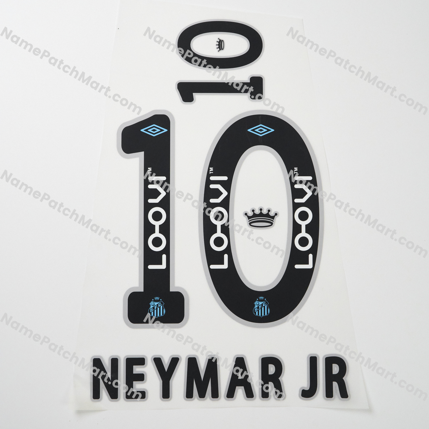Neymar JR #10 - Santos 25-26 Third (include Shorts Number)  | Name Number Set - NamePatchMart.COM