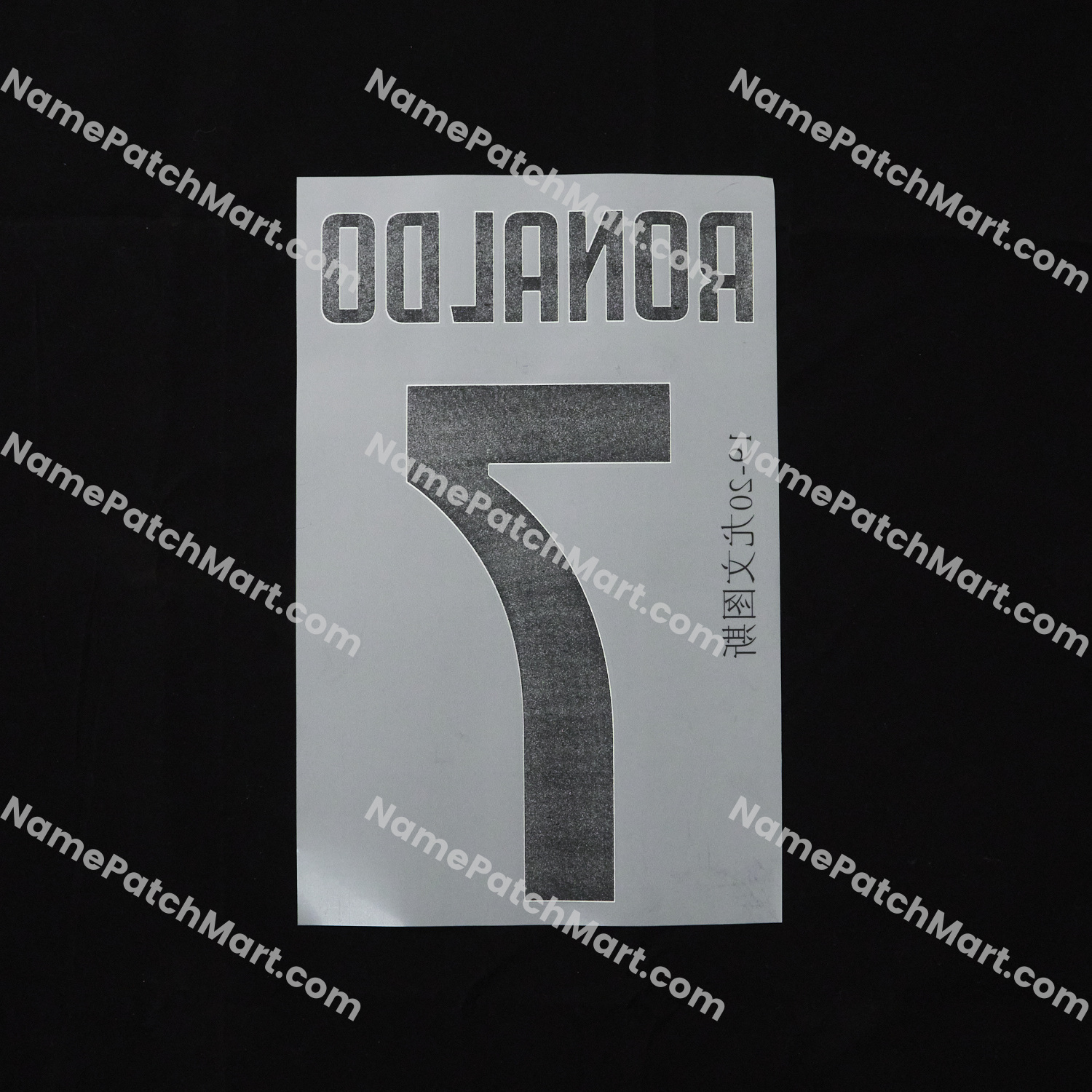 Ronaldo #7 - Juventus 2019-20 Home  | Name Number Set - NamePatchMart.COM