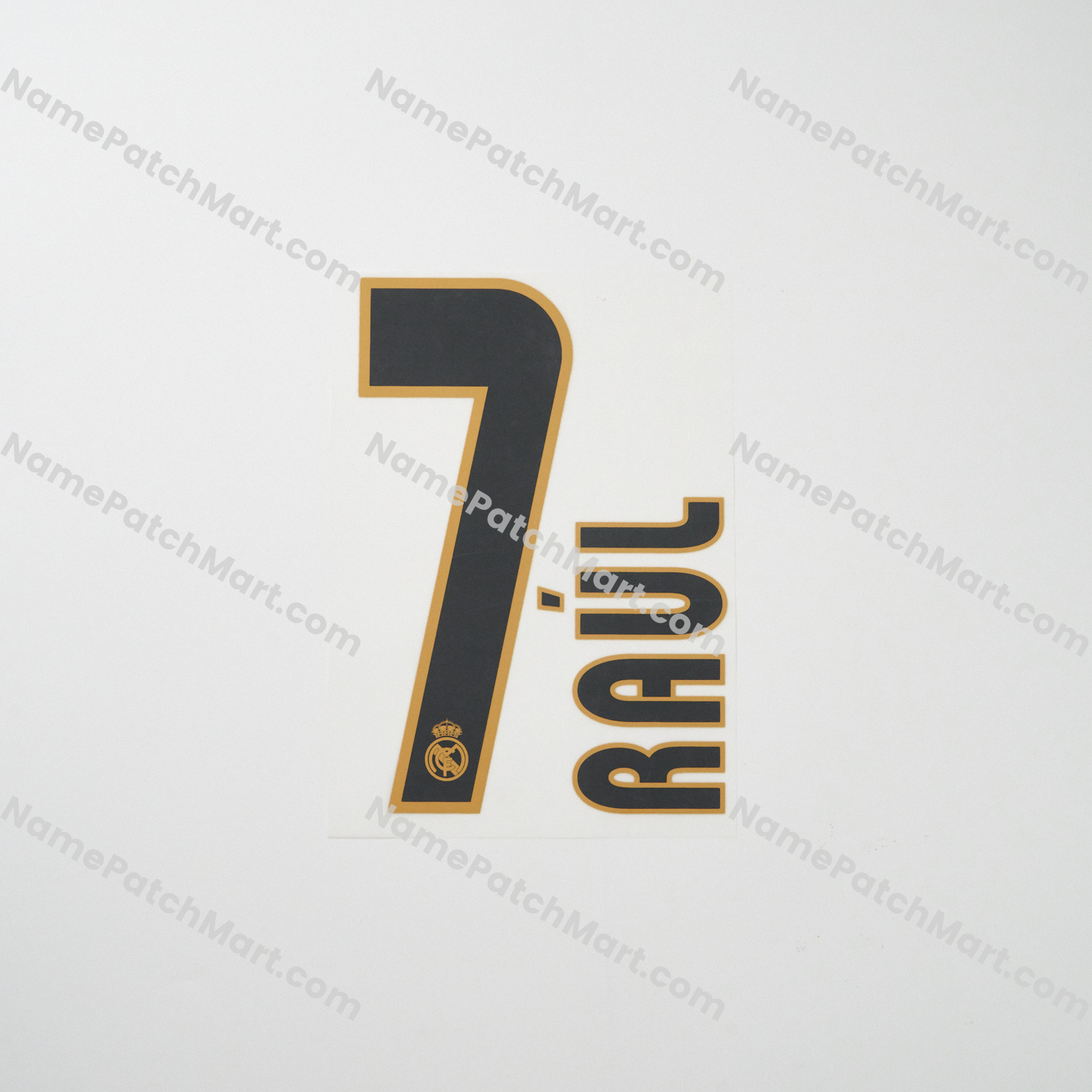 Raúl #7 - Real Madrid 2003-05 Home  | Name Number Set - NamePatchMart.COM