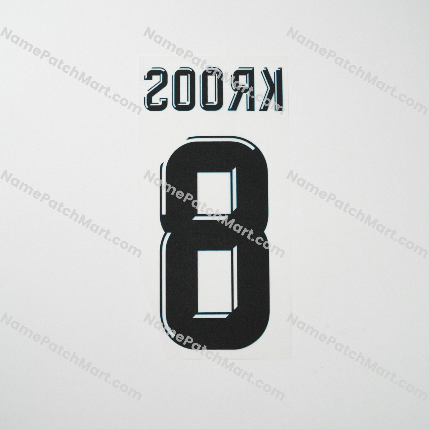 Kroos #8 (Champions League) - Real Madrid 2017-18 Home  | Name Number Set - NamePatchMart.COM