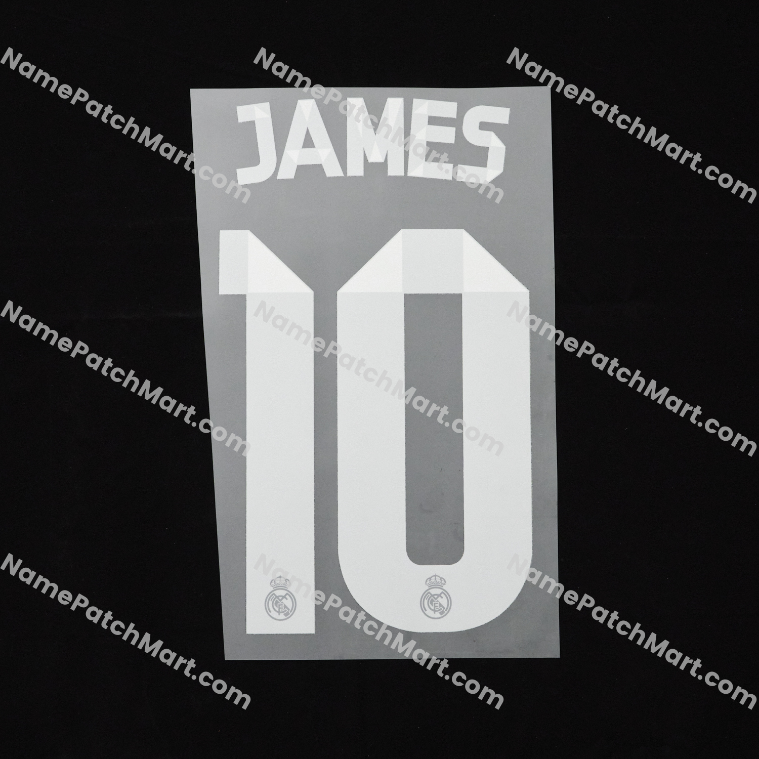 James #10 (Champions League) - Real Madrid 2014-15 Away  | Name Number Set - NamePatchMart.COM