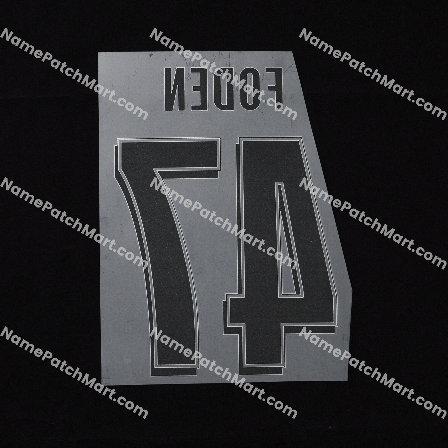 Foden #47 (Champions League) - Manchester City 25-26 Away  | Name Number Set - NamePatchMart.COM