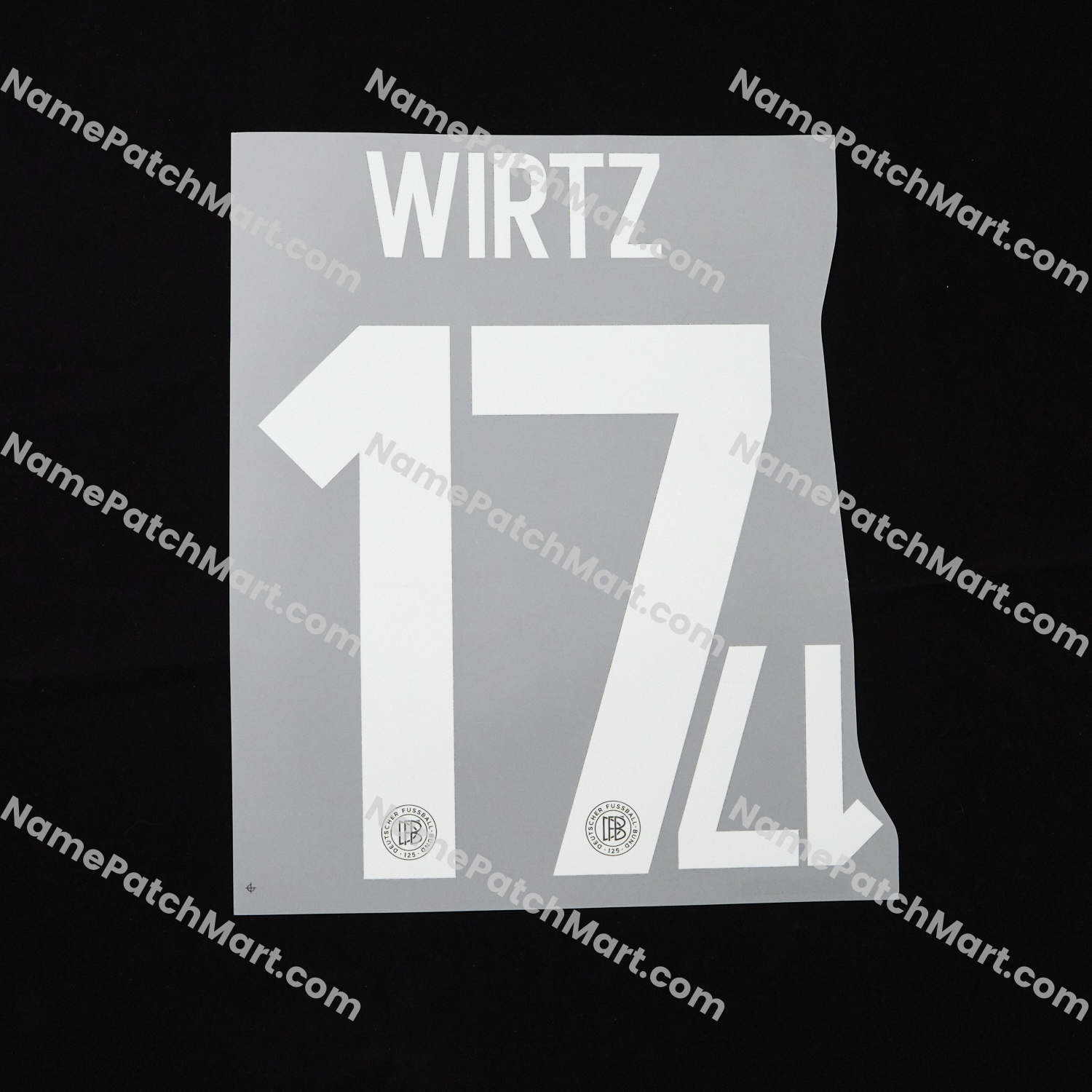 Wirtz #17 - Germany 2025 125th Anniversary  | Name Number Set - NamePatchMart.COM